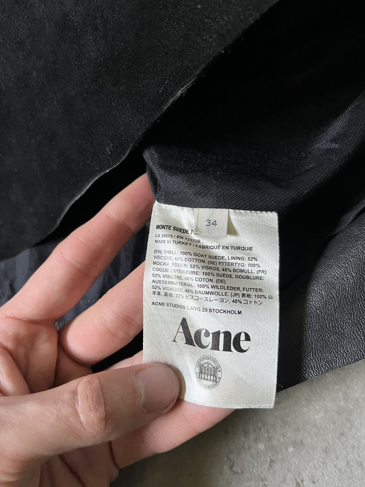 Acne Studios Acne Studios Monte Suede jacket black Size S / US 4 / IT 40 - 10 Thumbnail