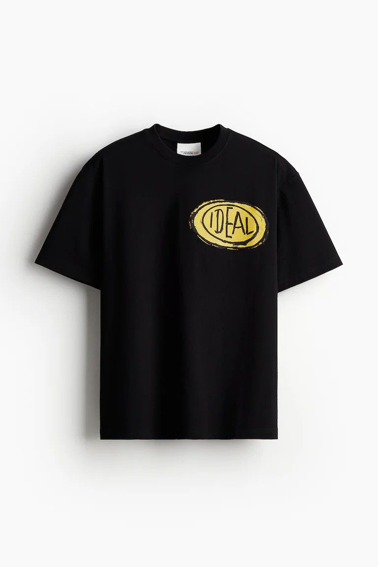 H&M × Jean-Michel Basquiat × Who Decides War WHO DECIDES WAR x BASQUIAT x H&M RELAXED FIT COTTON T-SHIRT Size US L / EU 52-54 / 3 - 5 Thumbnail