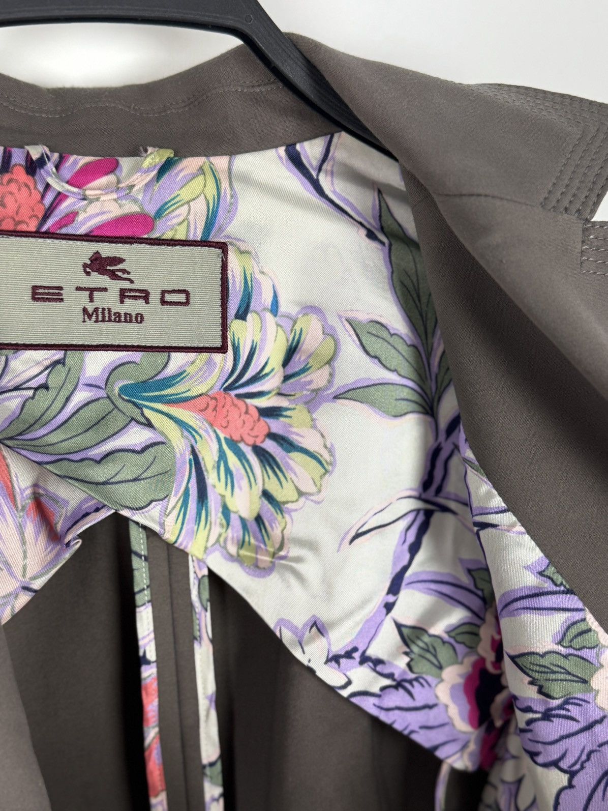 Etro Etro Milano Gray Classic Women’s Blazer Jacket Size M / US 6-8 / IT 42-44 - 17 Thumbnail