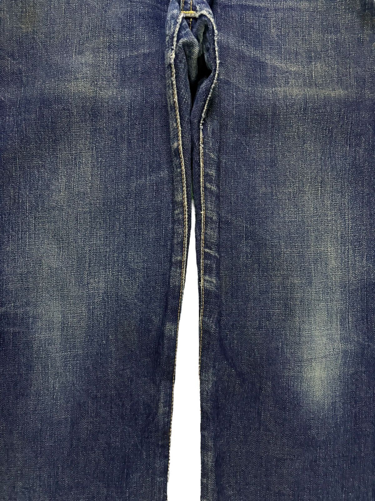 Designer × Japanese Brand Vintage Japanese Brand Selvedge Button Fly Mud Wash Jeans Size US 33 - 5 Thumbnail
