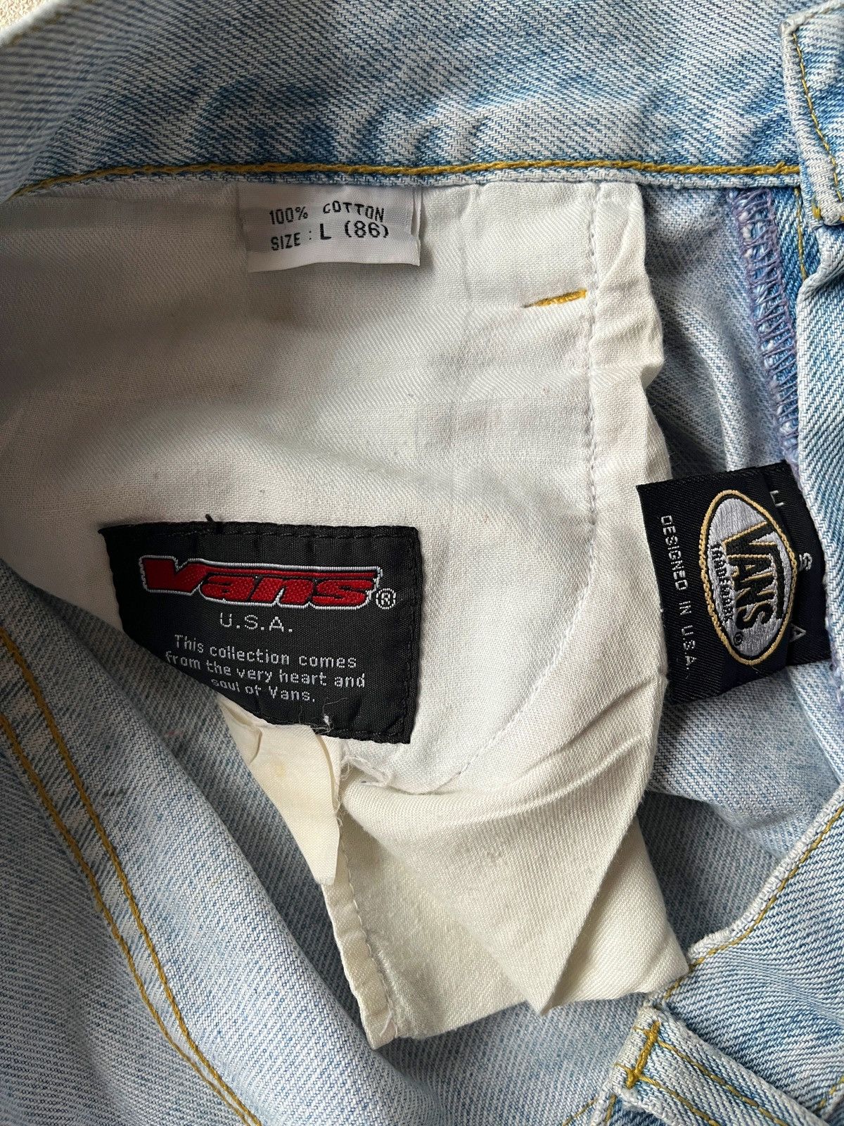 Vans 90's Vans Jeans Baggy Light Blue Size US 34 / EU 50 - 5 Thumbnail