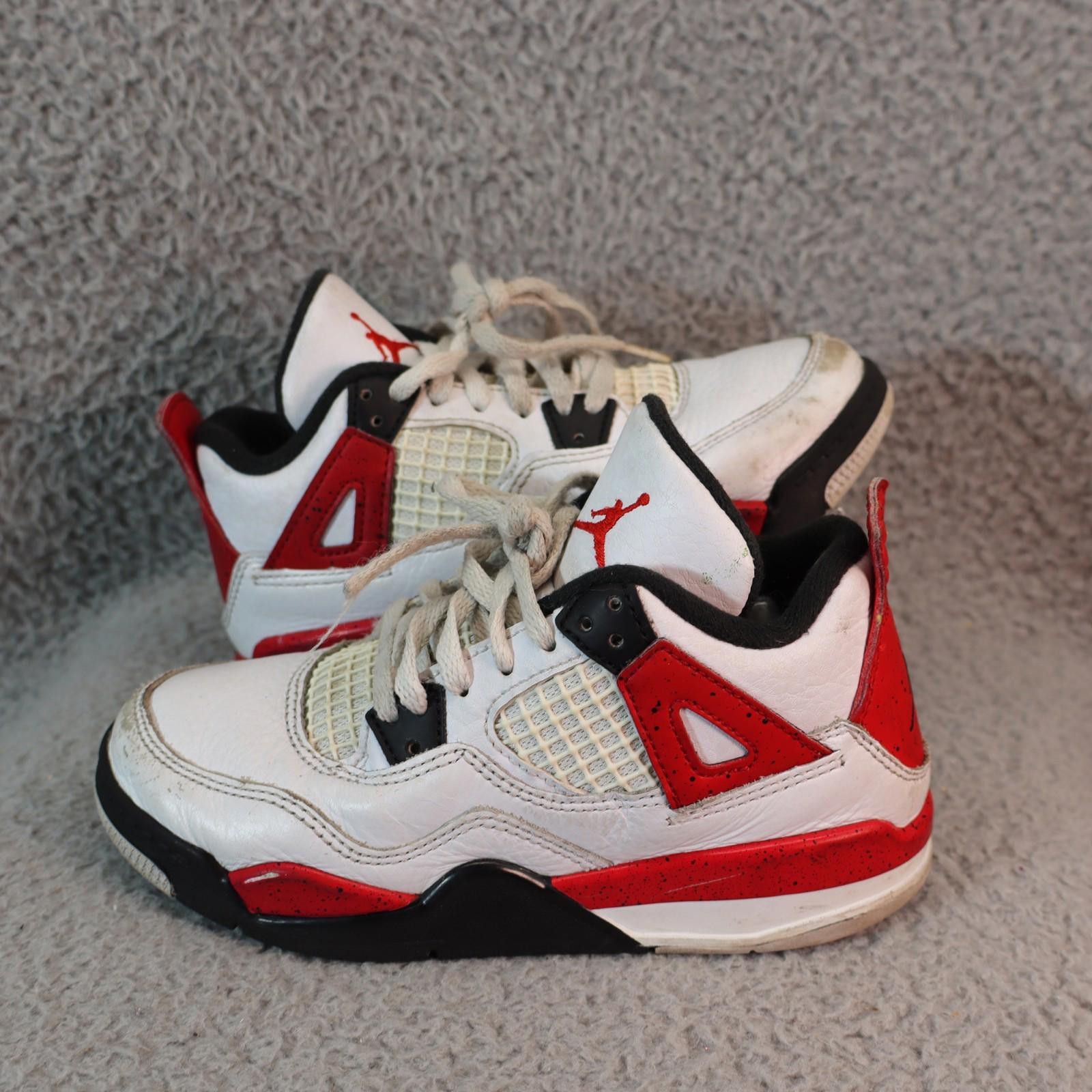 Jordan Brand Retro Jordan 4 Red Cement Child Size 12c Bred Size US 12 / EU 45 - 1 Thumbnail