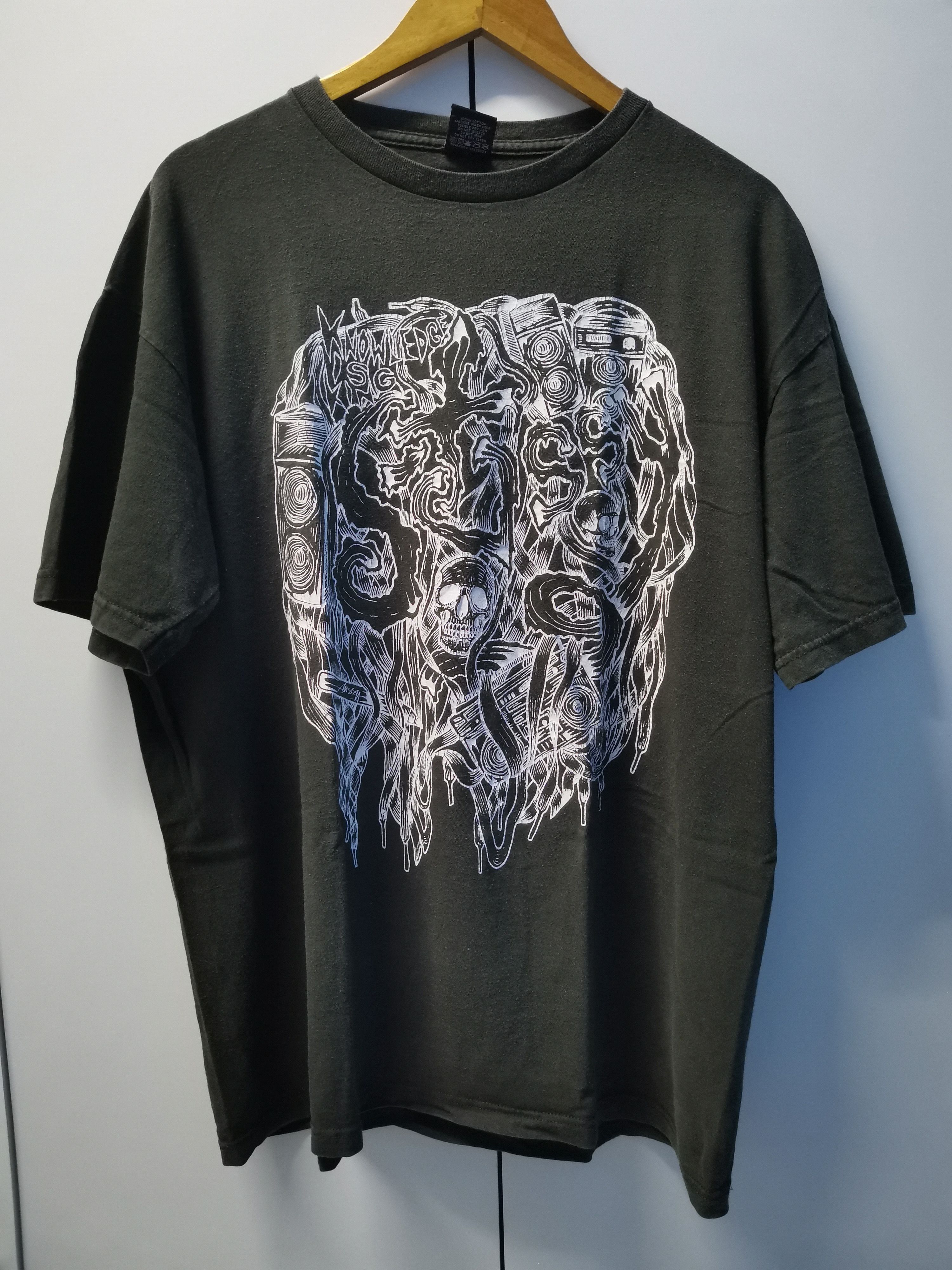 Stussy Vintage Stussy Big Skull Tee Pushead Rare Streetwear Size US XL / EU 56 / 4 - 2 Thumbnail