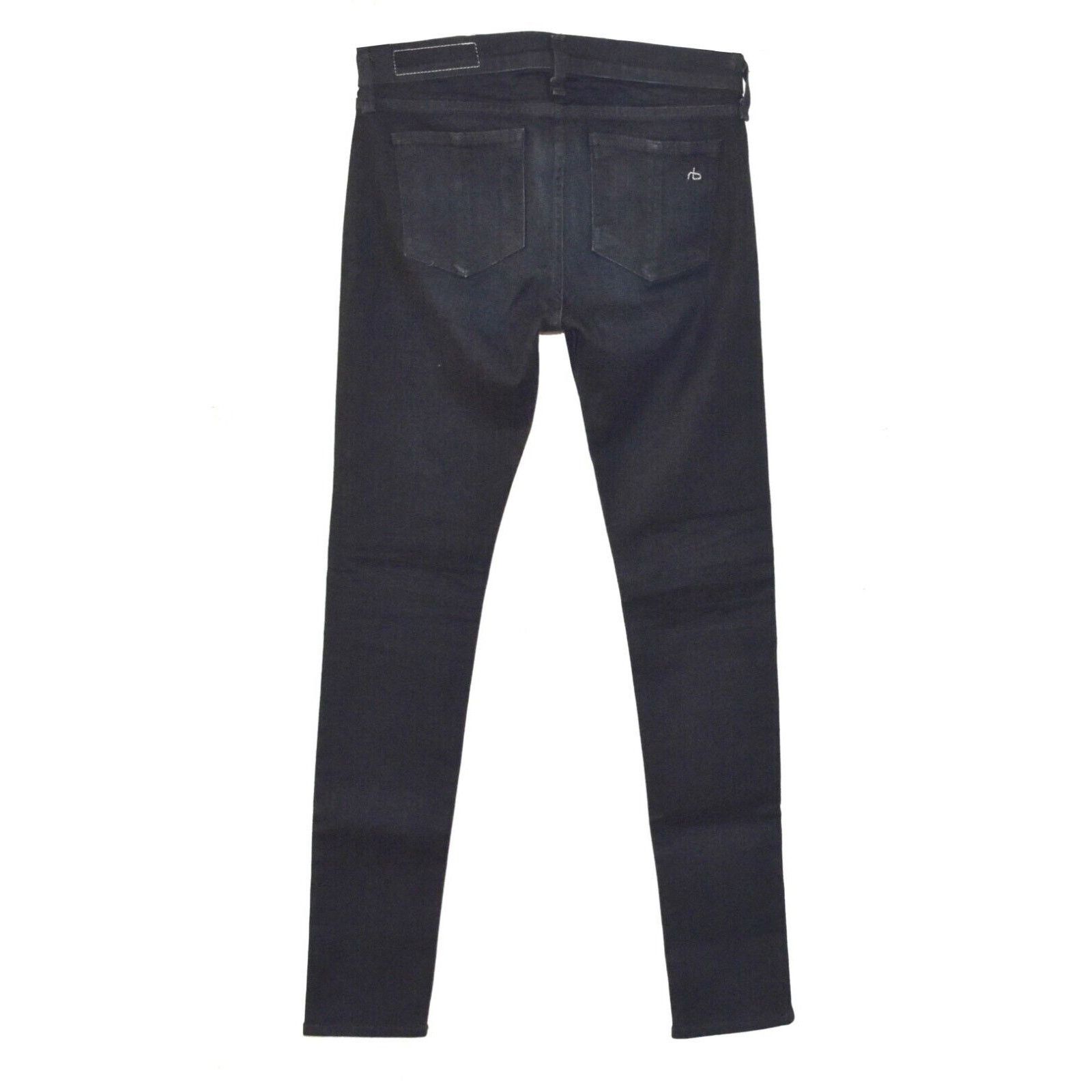 Rag & Bone B0 RAG & BONE Dark Wash Olive Harrow Skinny Stretch Jeans 26 Size 26" / US 2 / IT 38 - 3 Thumbnail
