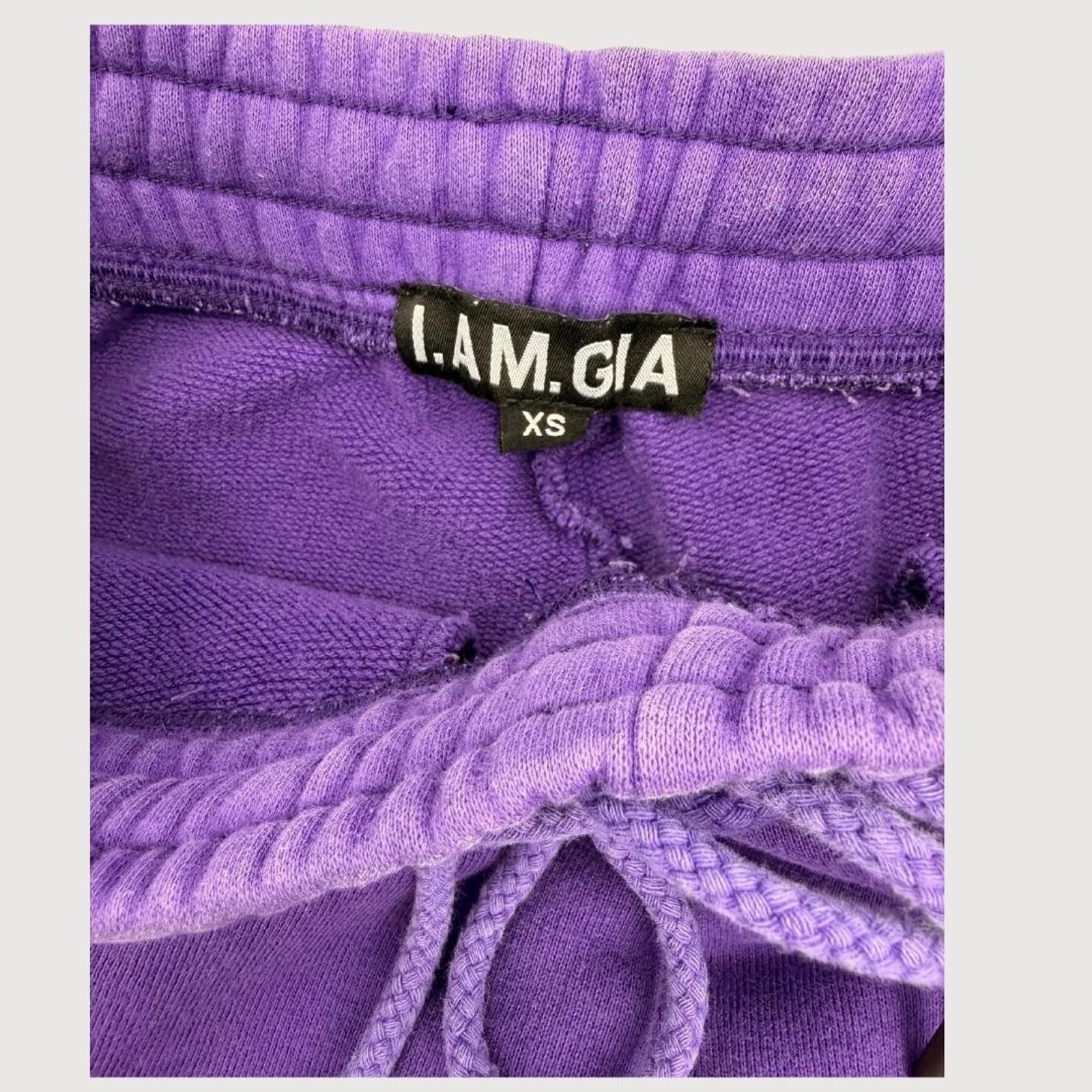 Other I.AM.GIA Purple Graphic Jogger Sweatpants XS Y2K Streetwear Size 26" / US 2 / IT 38 - 3 Thumbnail