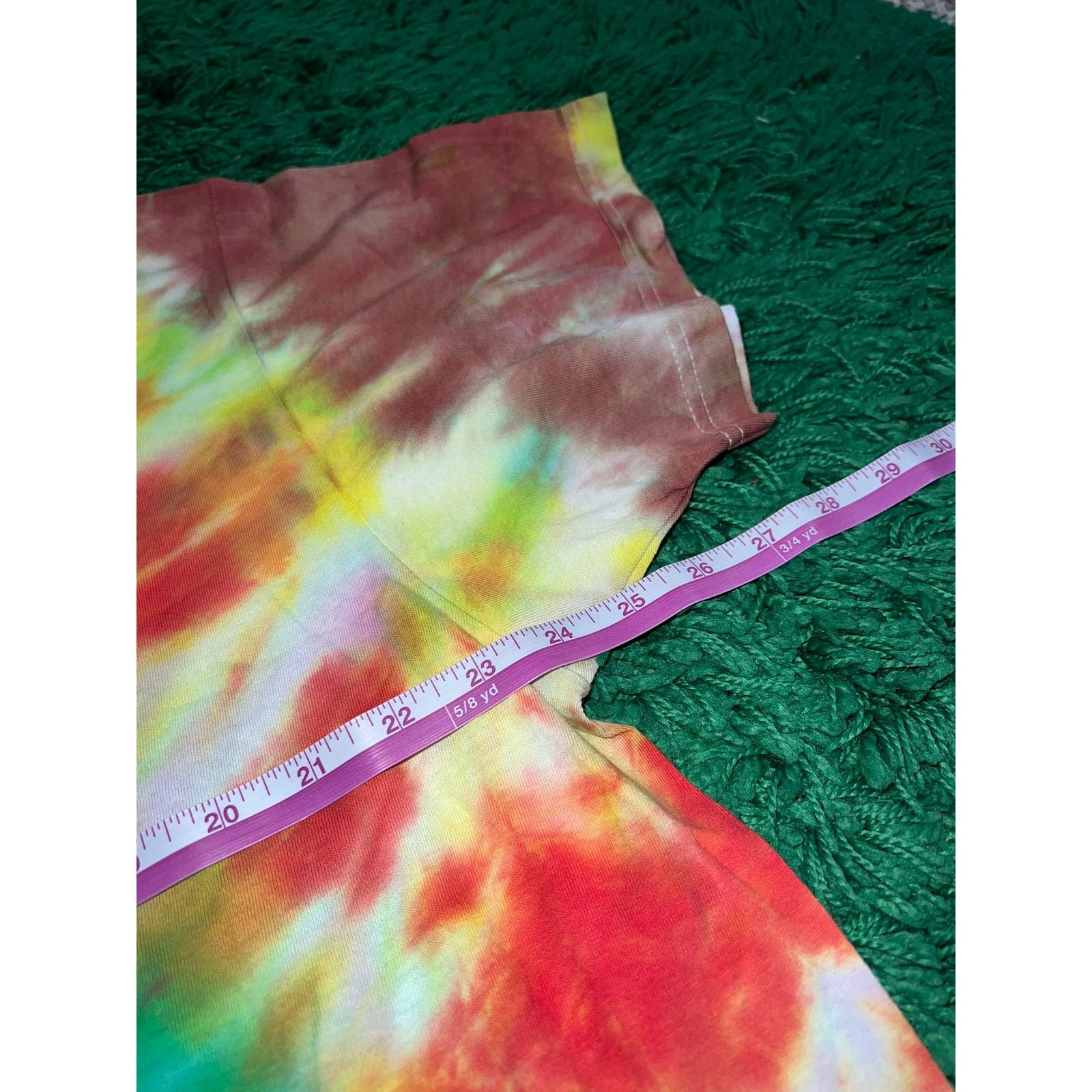 Hanes Hanes Comfort Soft Tie Dye Shirt Red Green Tee 2000s 2XL Size US XXL / EU 58 / 5 - 8 Thumbnail