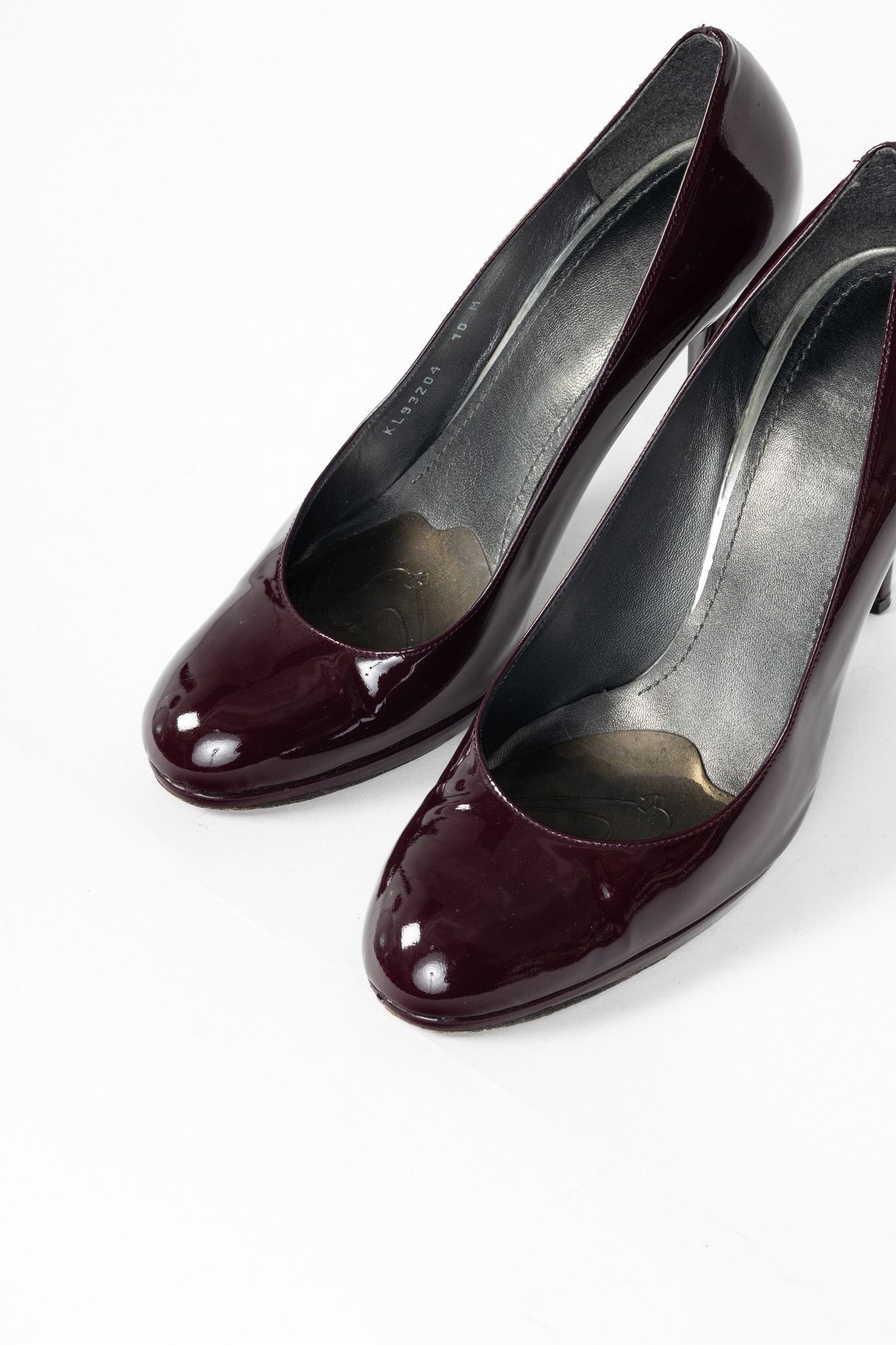 Stuart Weitzman Stuart Weitzman Platswoon Plum Patent-Leather Platform Pumps Size US 10 / IT 40 - 6 Thumbnail