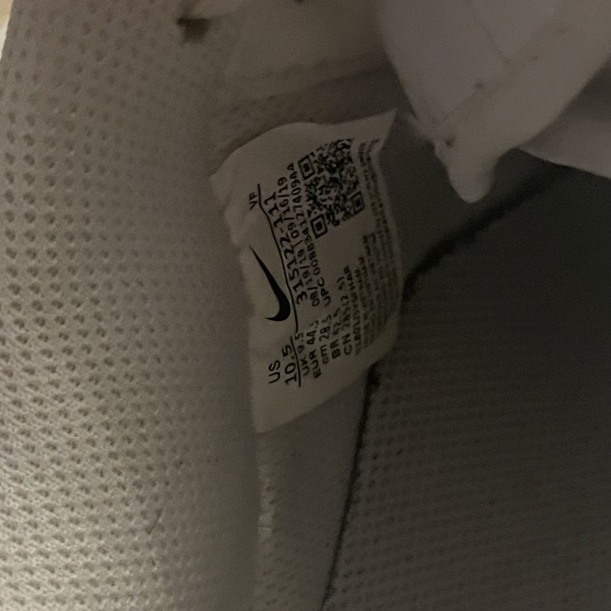 Nike Nike Air Force 1 White Size US 10.5 / EU 43-44 - 8 Thumbnail