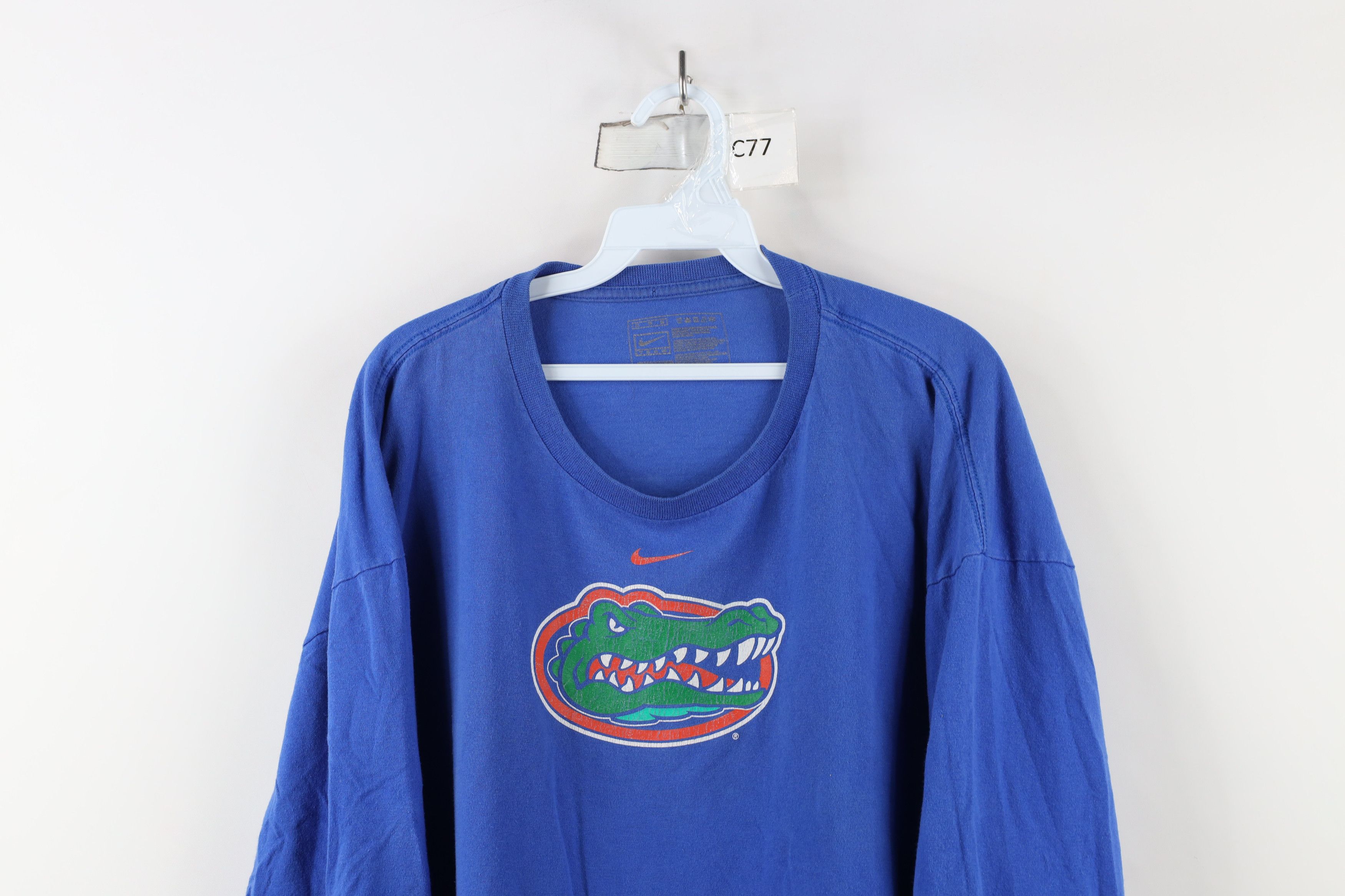 Nike × Vintage Vintage Nike Swoosh University Florida Long Sleeve T-Shirt Size US XL / EU 56 / 4 - 2 Thumbnail