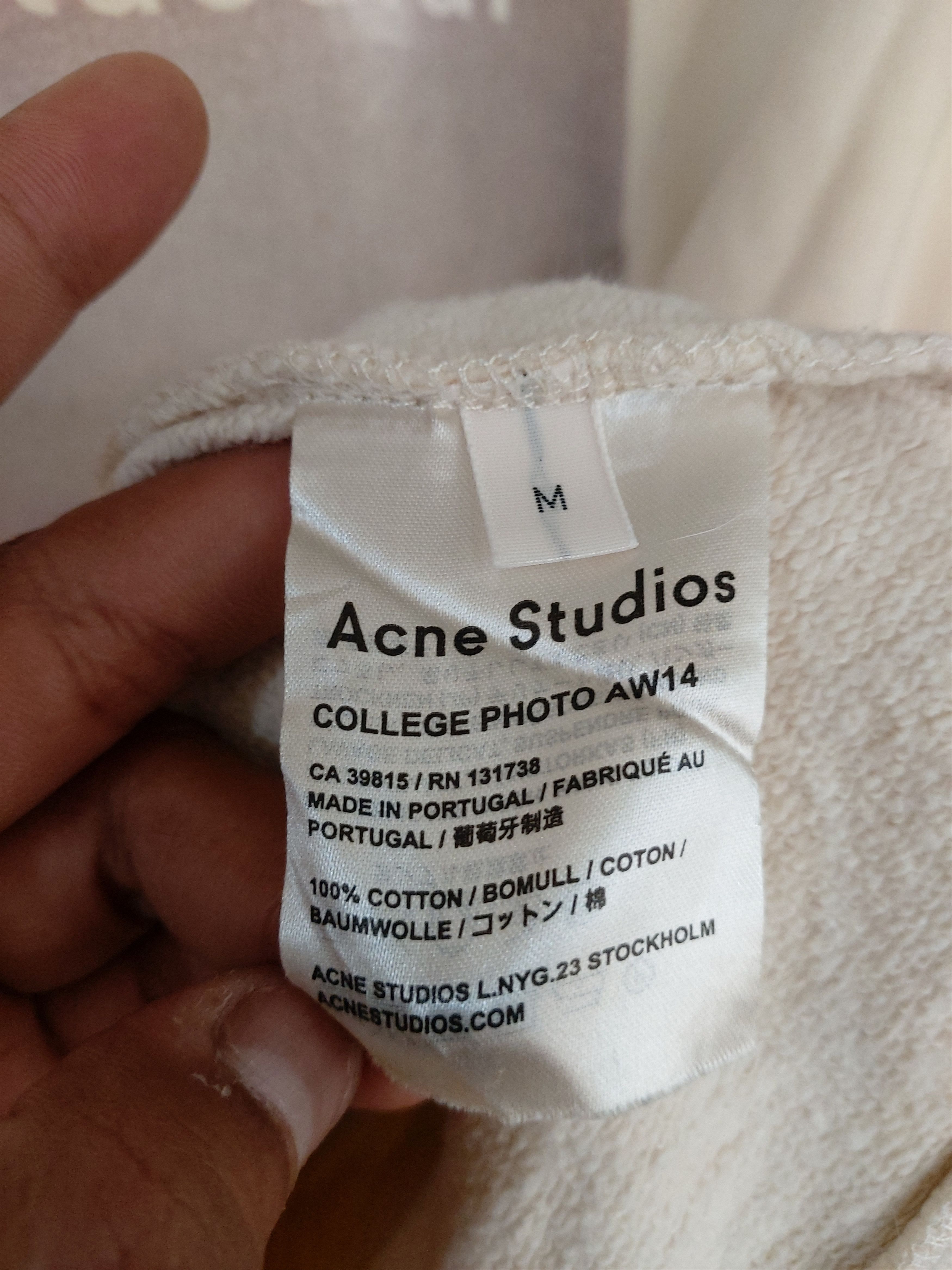 Acne Studios ACNE STUDIOS COLLEGE PHOTO AW 2014 SWEATSHIRT Size US M / EU 48-50 / 2 - 5 Thumbnail