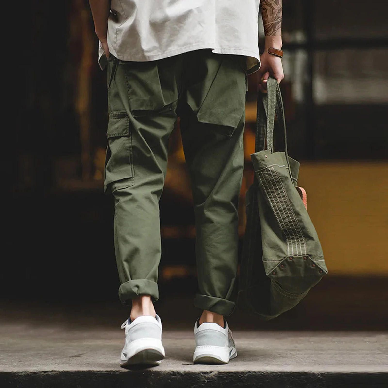 Vintage Straight Leg Utility Cargo Pants Size US 32 / EU 48 - 2 Thumbnail