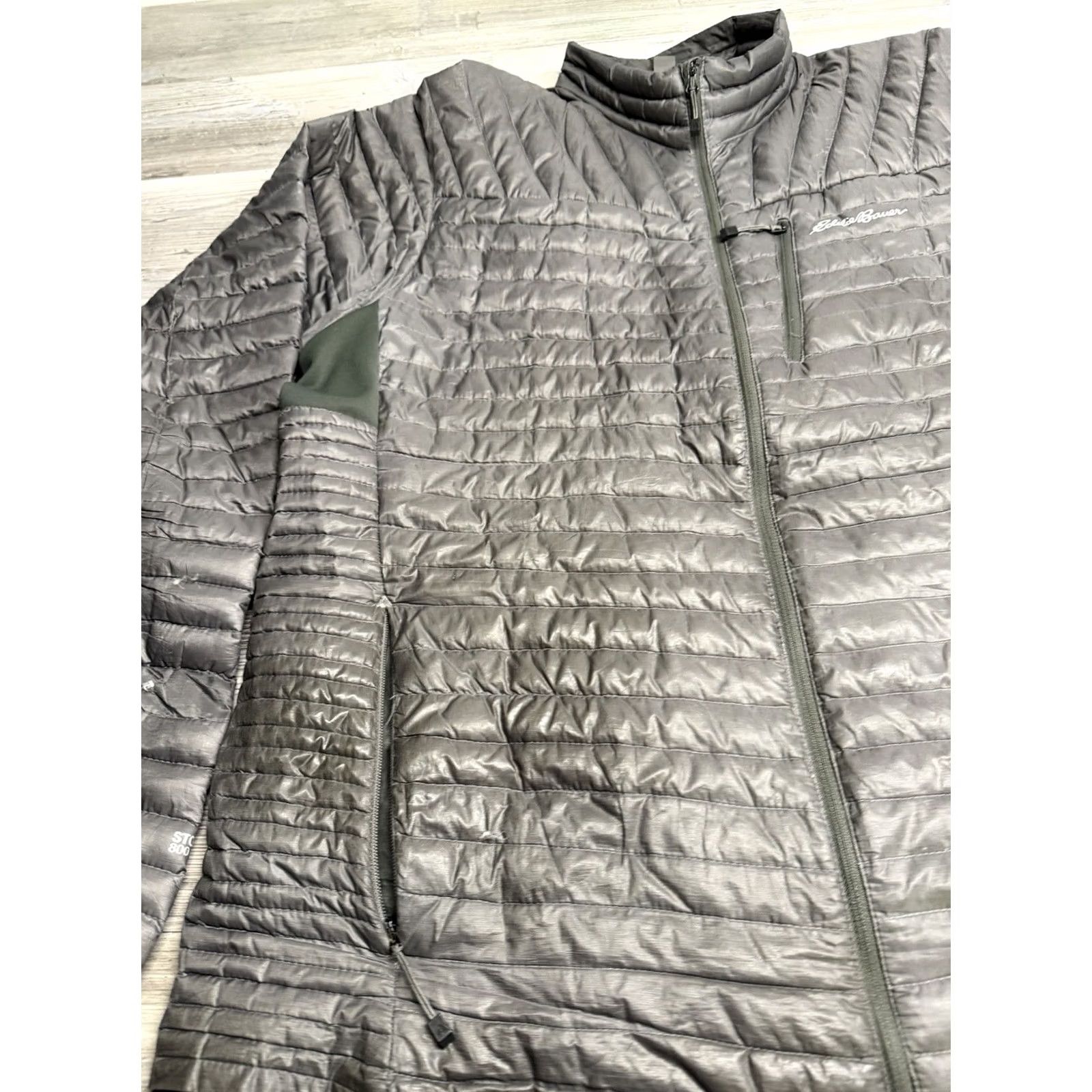Eddie Bauer Eddie Bauer First Ascent Mens XLT Gray Stormdown 800 Thin Puffer Jacket Zip Up Jacket Men Gray Stormdown 800 Thin Puffer Zip Up XSlt? Size US XL / EU 56 / 4 - 5 Thumbnail