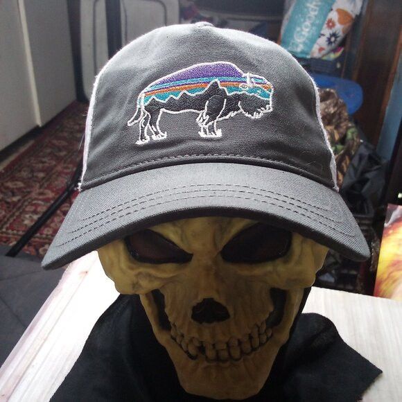 Patagonia Patagonia Buffalo Logo Mesh Snap Back Hat Cap Size ONE SIZE - 1 Thumbnail
