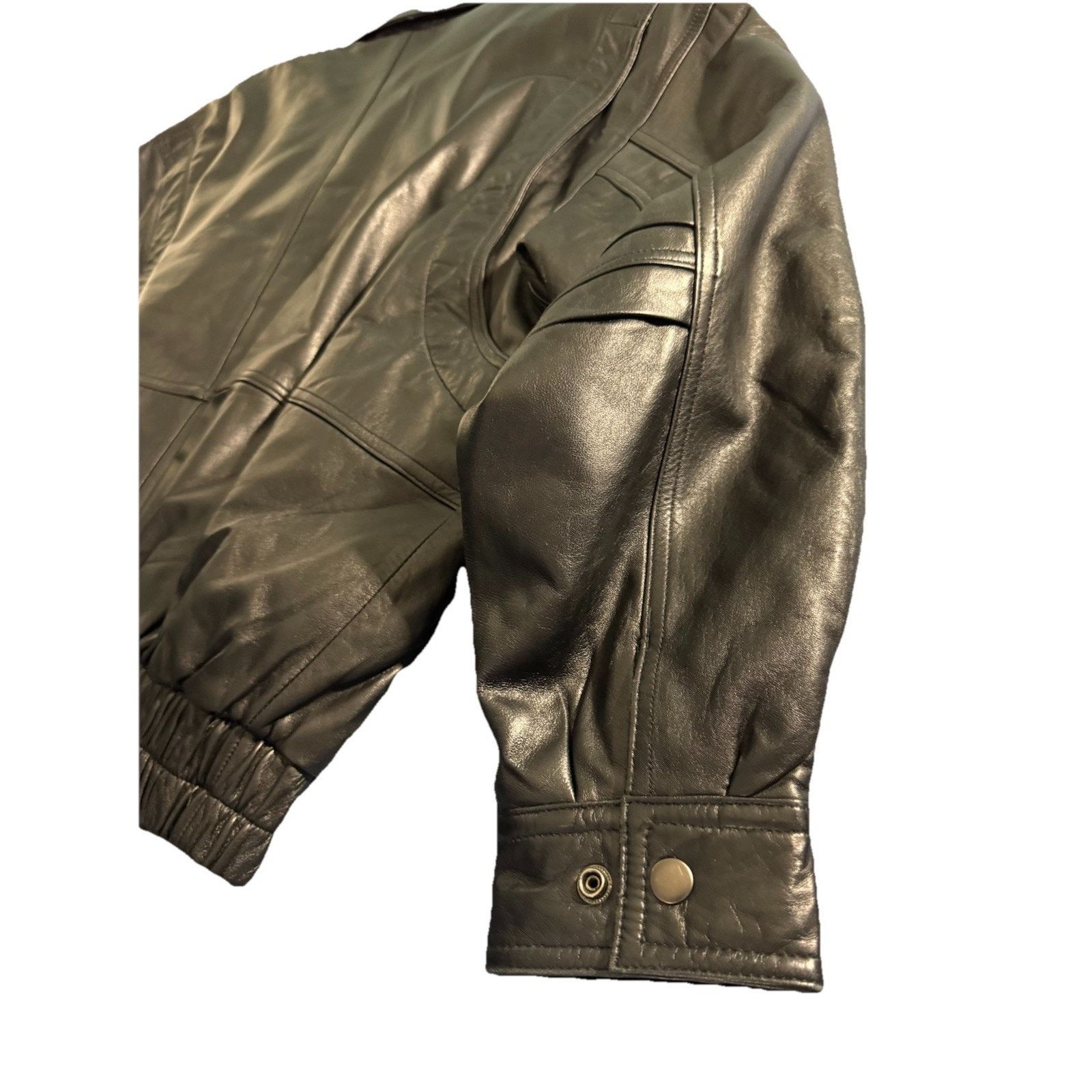 Excelled Excelled Budweiser Genuine Lambskin Leather Bomber Jacket Size US L / EU 52-54 / 3 - 8 Thumbnail