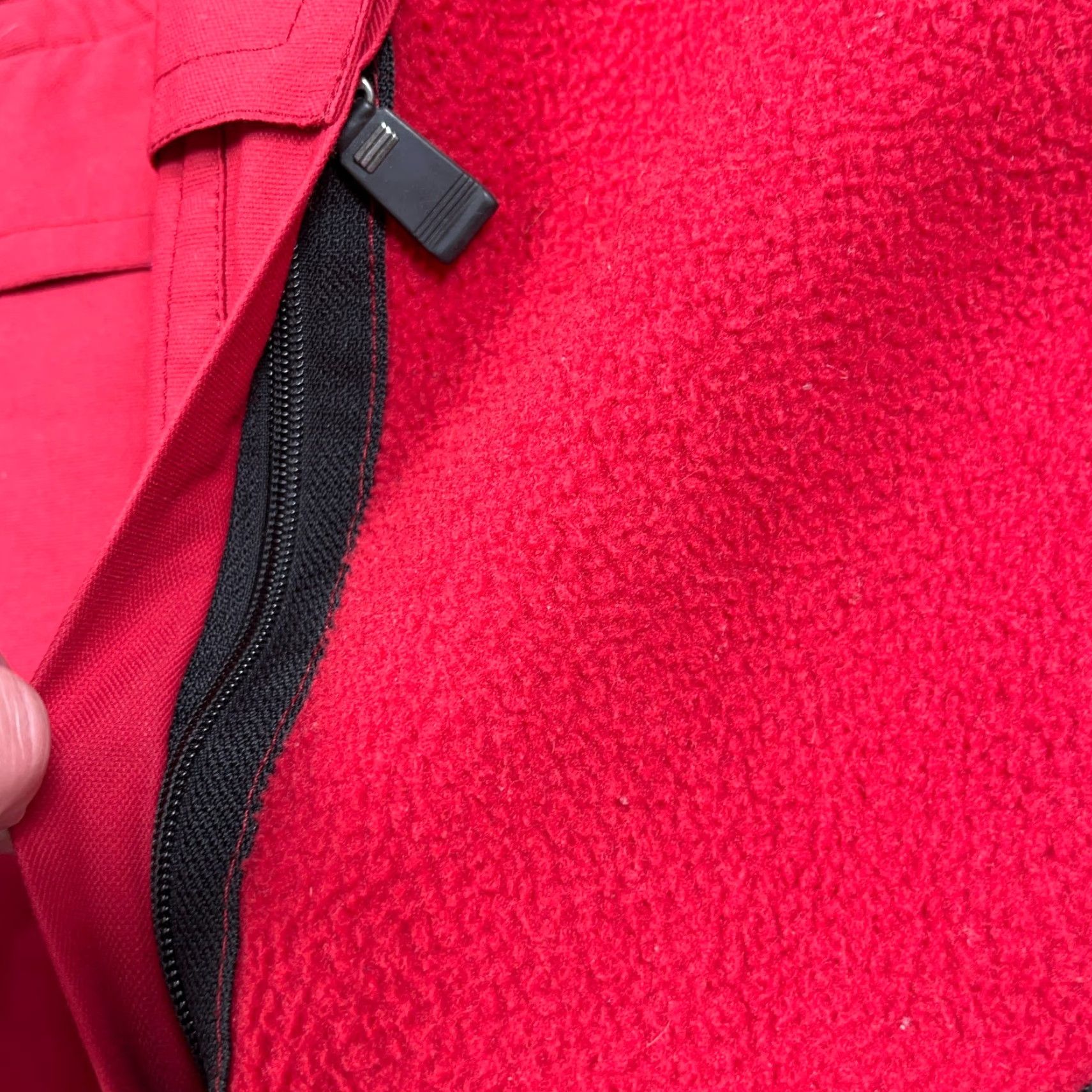 Vintage Millet Red Black Fleece Pullover Sweater Men M 90s Vintage Mock Neck Zipper Logo Embroidered Polartec Anorak, Solid Size US M / EU 48-50 / 2 - 7 Thumbnail