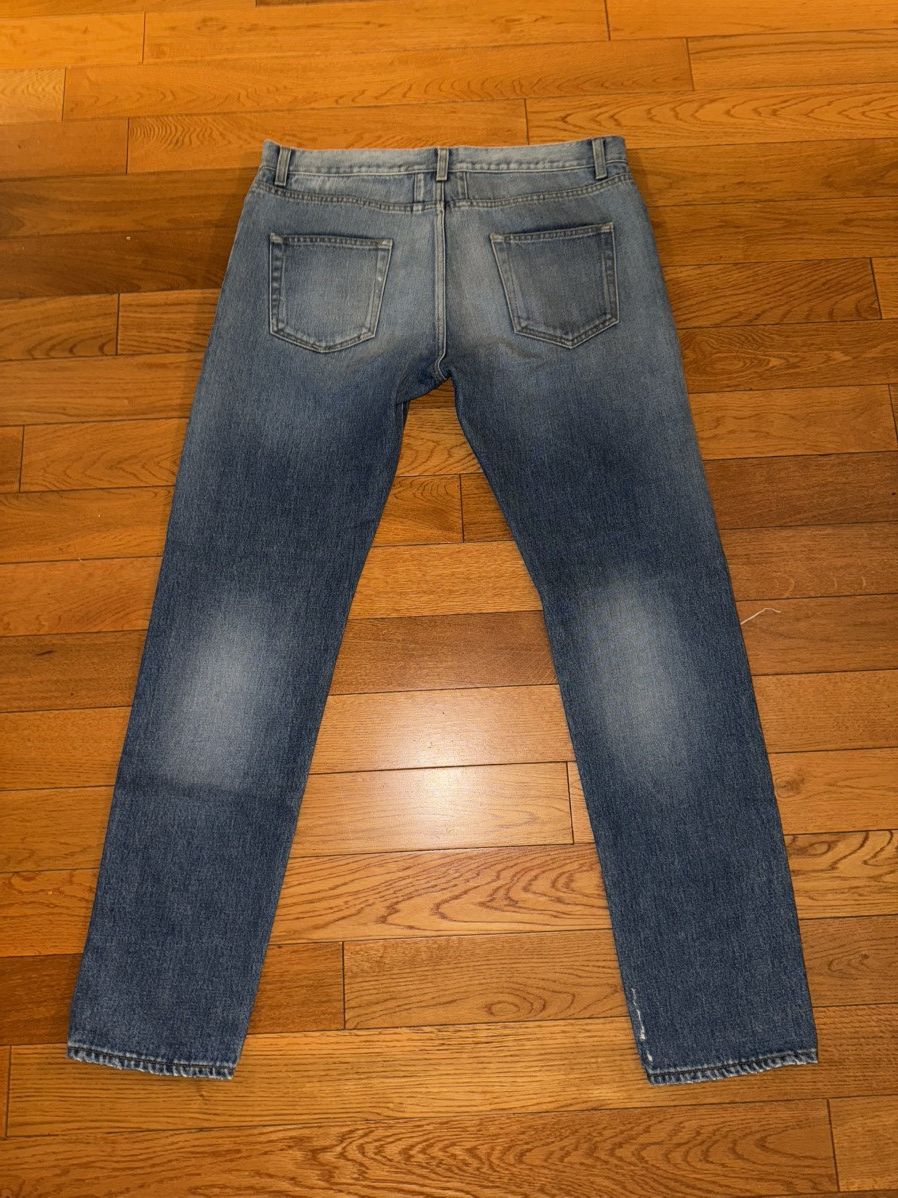 Saint Laurent Paris Saint Laurent 2015 Blue Knee Slit Jeans Size 33 Surf D10 Size US 33 - 5 Thumbnail