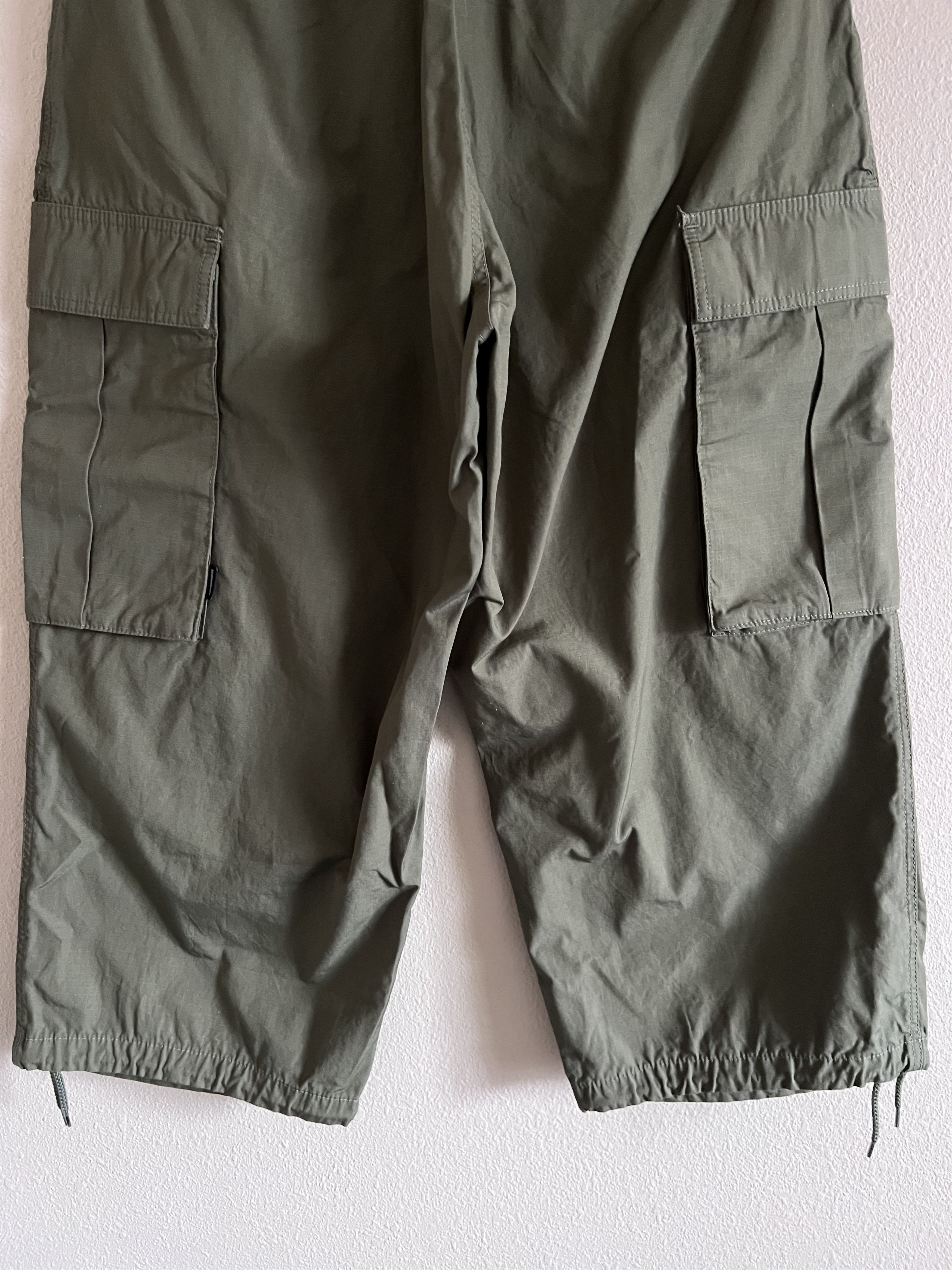 Neighborhood Neighborhood Wide Leg Cargo Pants in Olive Green Size US 33 - 7 Thumbnail
