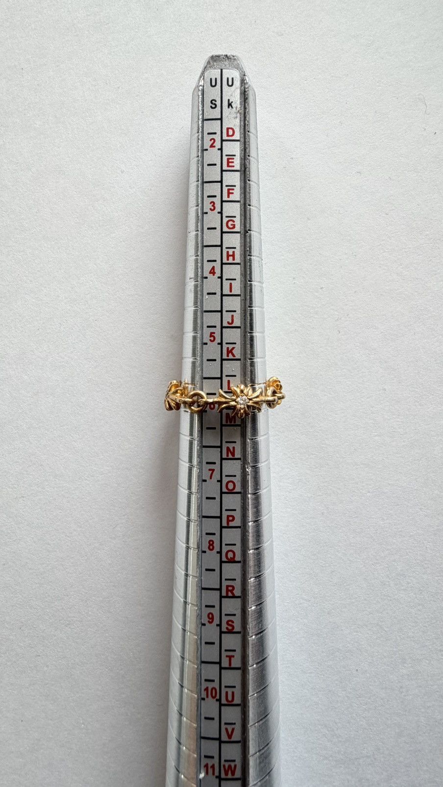 Chrome Hearts Chrome Hearts Tiny E CH Plus 22K Diamond Ring Size 6 Size ONE SIZE - 7 Thumbnail