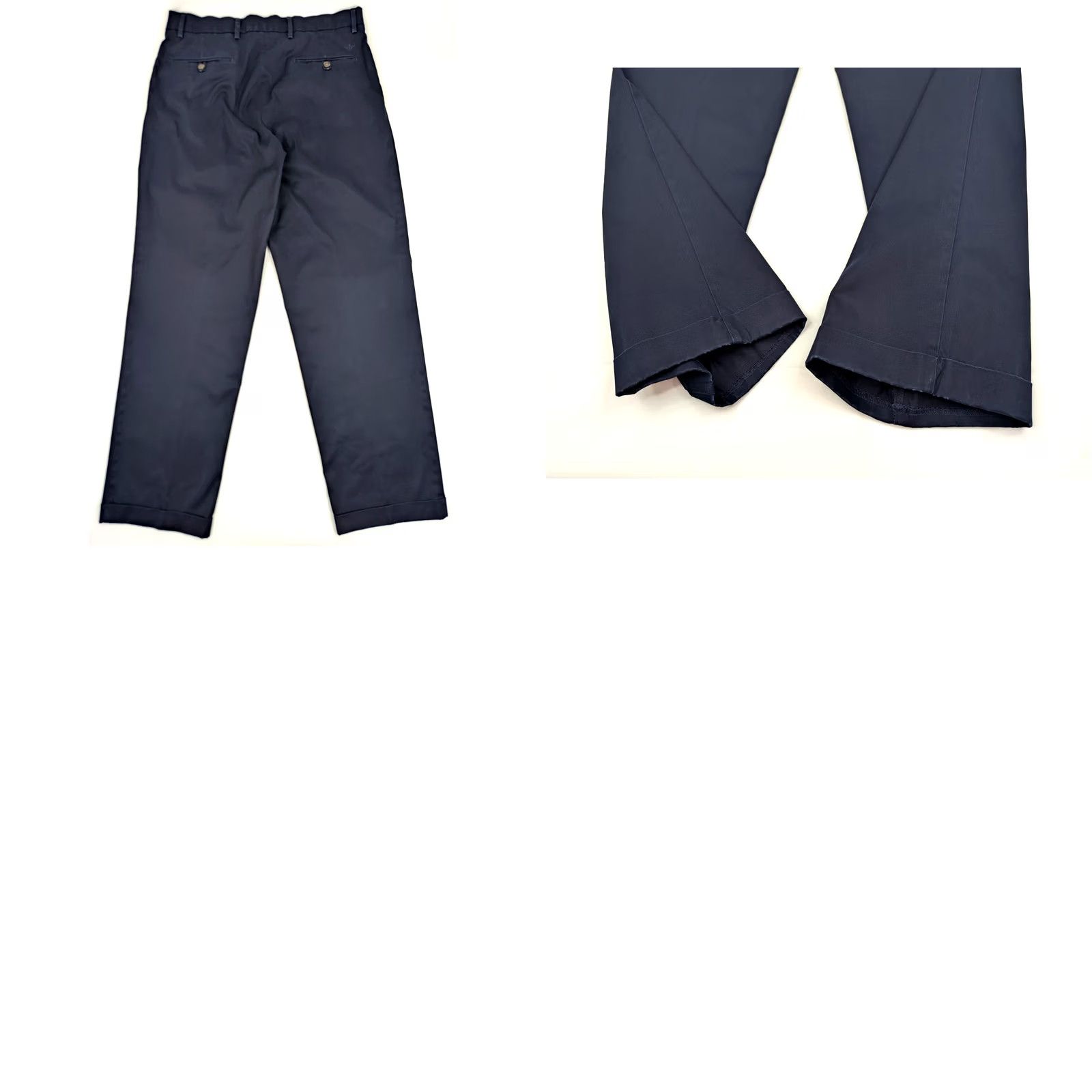 Dockers DOCKERS Classic Fit Khakis Pants 36x34 Blue Mens Straight Leg Jeans/Khakis Style Pants, Regular, Flat Front, Cotton, Vintage No Size US 36 / EU 52 - 9 Thumbnail