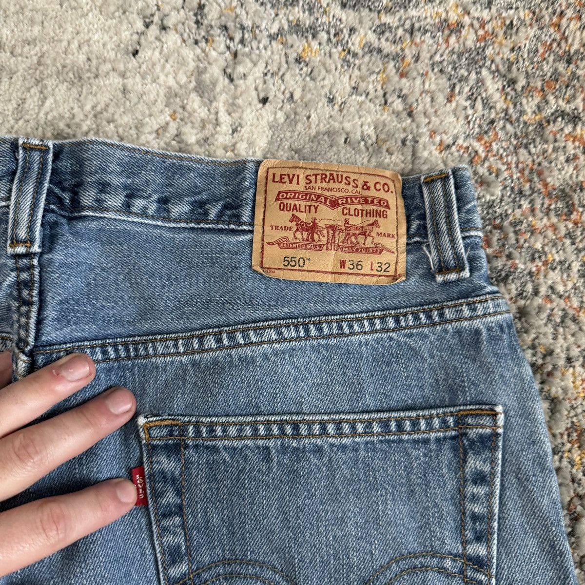 JNCO × Levi's × Vintage Essential Vintage y2k Levi’s 550 wide leg jeans Size US 36 / EU 52 - 3 Thumbnail