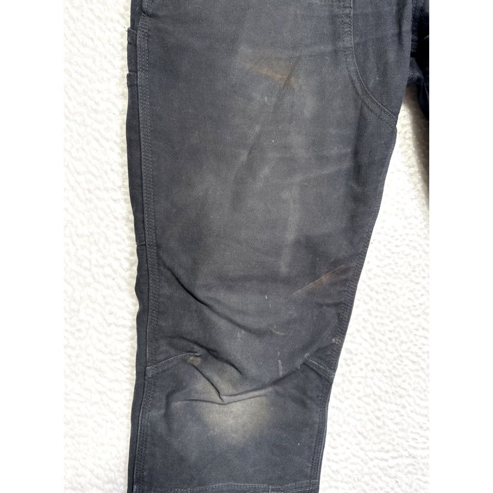 Carhartt Carhartt Pants Mens 33x30 Black Relaxed Fit Double Front Rugged Flex Carhartt 5-Pocket Design Straight Leg Workwear Casual Mens Swing Ticket Size US 33 - 2 Thumbnail
