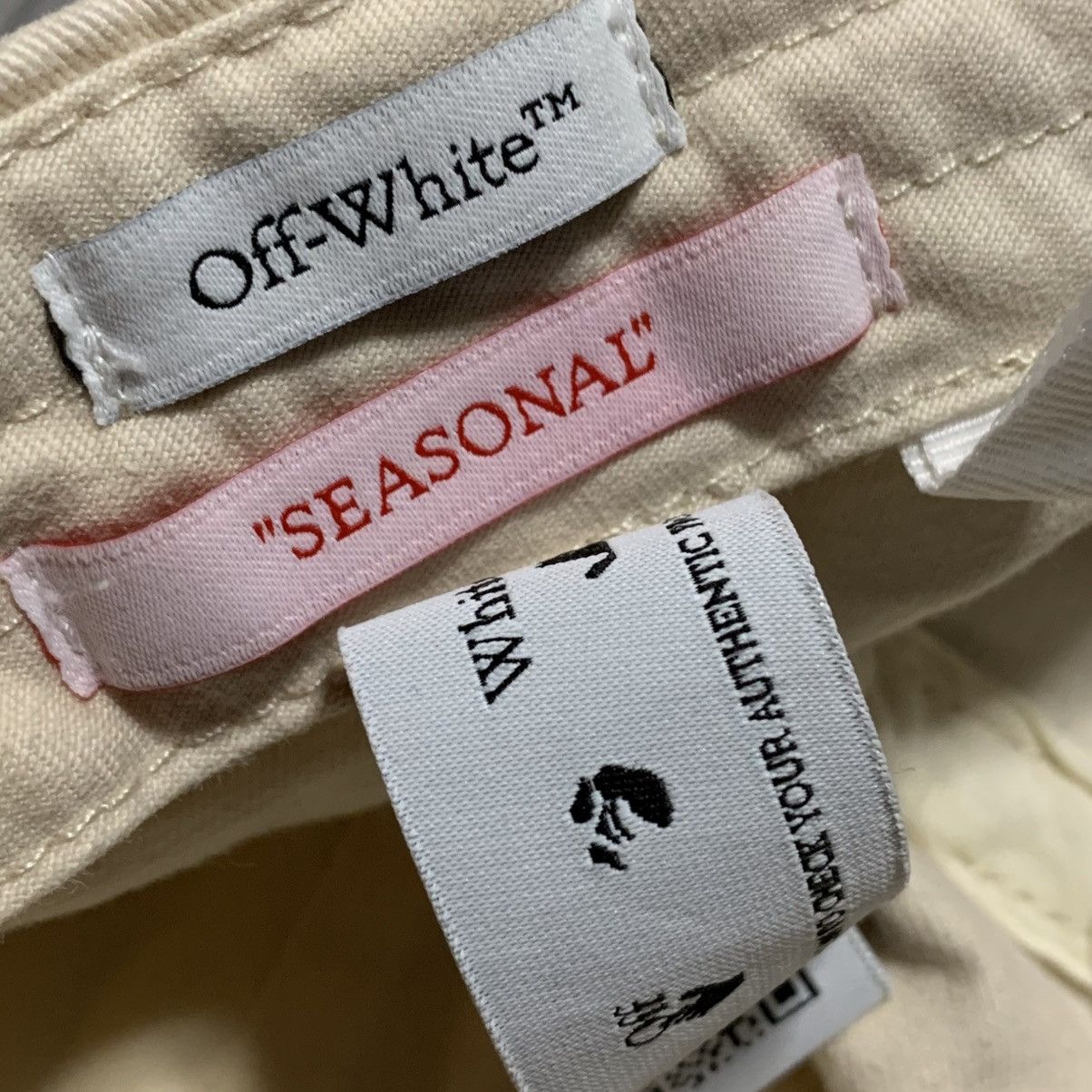 Off-White Off White Cap Metal Arrows Beige Baseball Cap Hat Virgil Size ONE SIZE - 9 Thumbnail