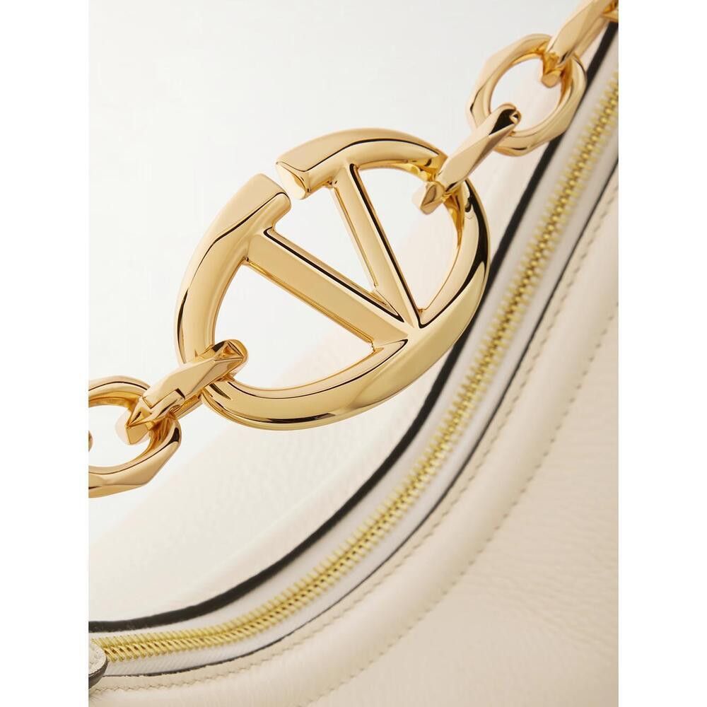 Other Valentino Garavani Ivory Leather Small Hobo Vlogo Shoulder B Size ONE SIZE - 4 Thumbnail