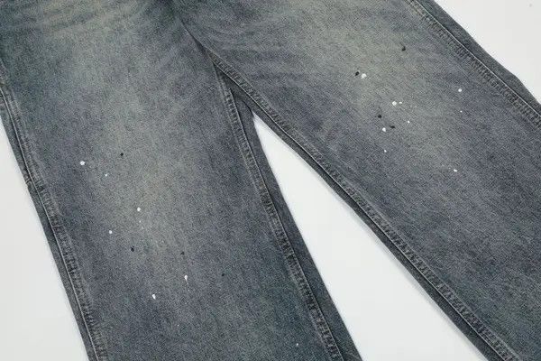 VIBE High street trend patchwork loose straight distressed jeans Size US 34 / EU 50 - 4 Thumbnail