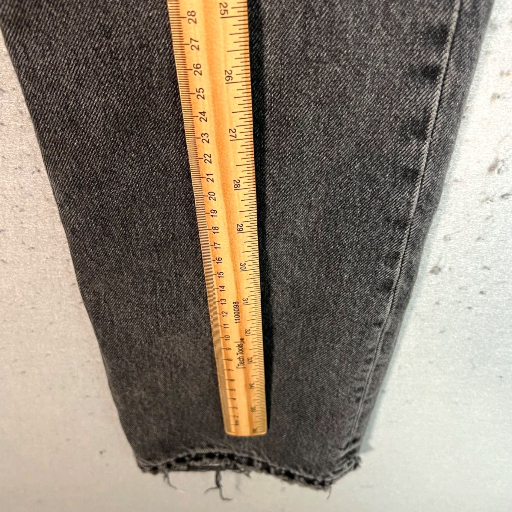 Zara Zara High-Waisted Black Denim Straight-Leg Womens Jeans Size 4 Size 27" / US 4 / IT 40 - 6 Thumbnail