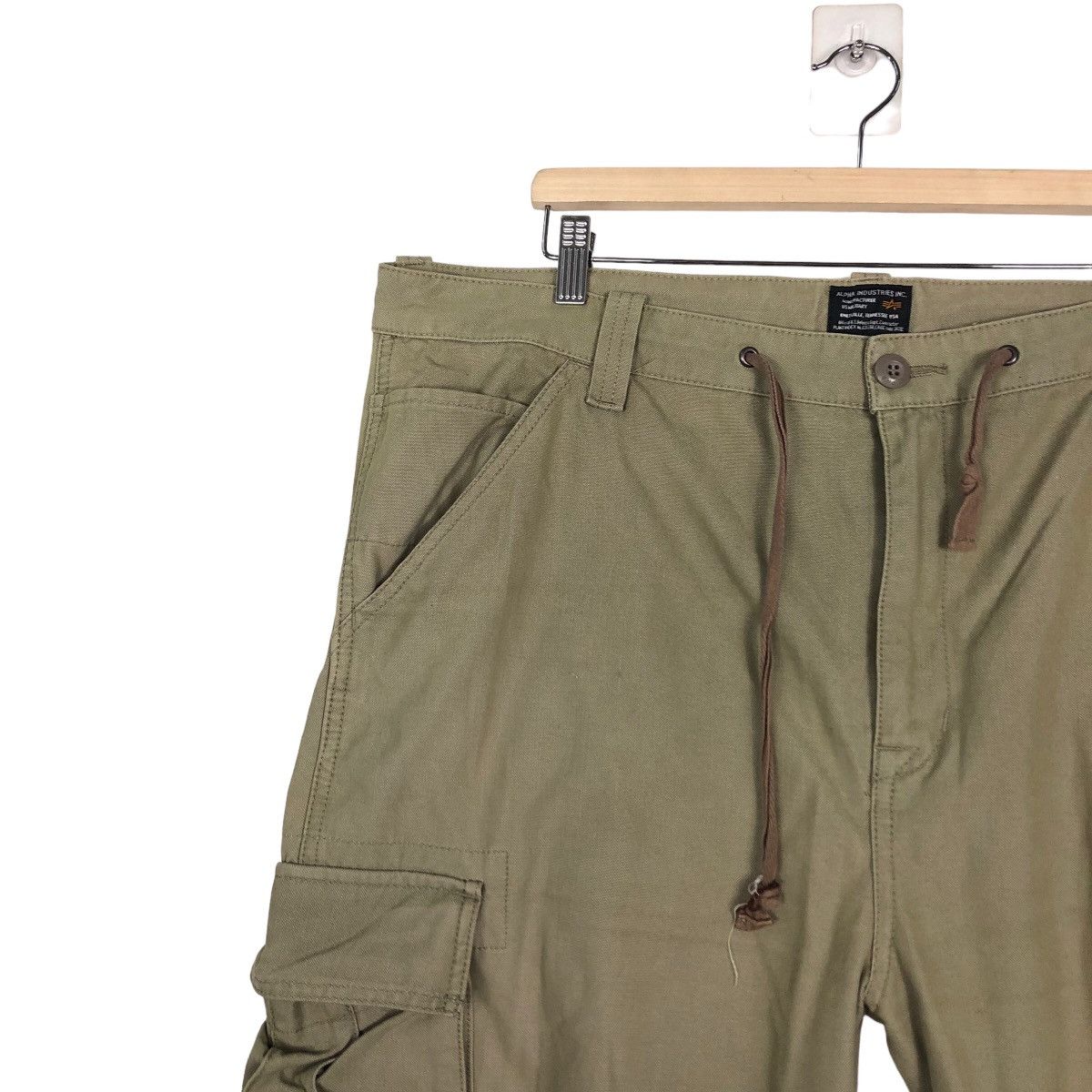 Alpha Industries 🔥Cropped Biker Pants Cargo Alpha Industries Pocket Bondage Size US 42 / EU 58 - 6 Thumbnail