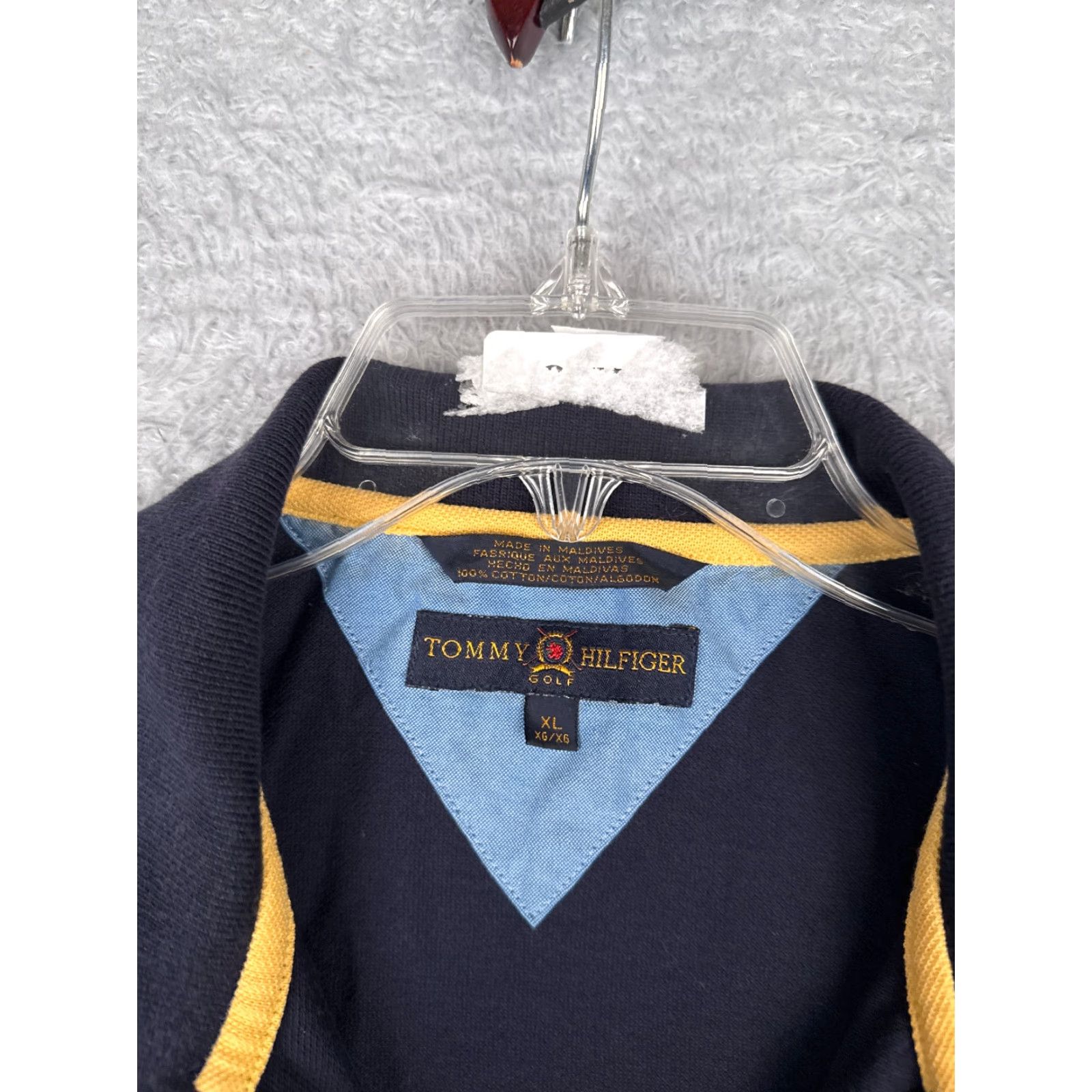 Tommy Hilfiger Tommy Hilfiger Polo Shirt Men XL Blue 100% Cotton Knit Golf Size US XL / EU 56 / 4 - 6 Thumbnail