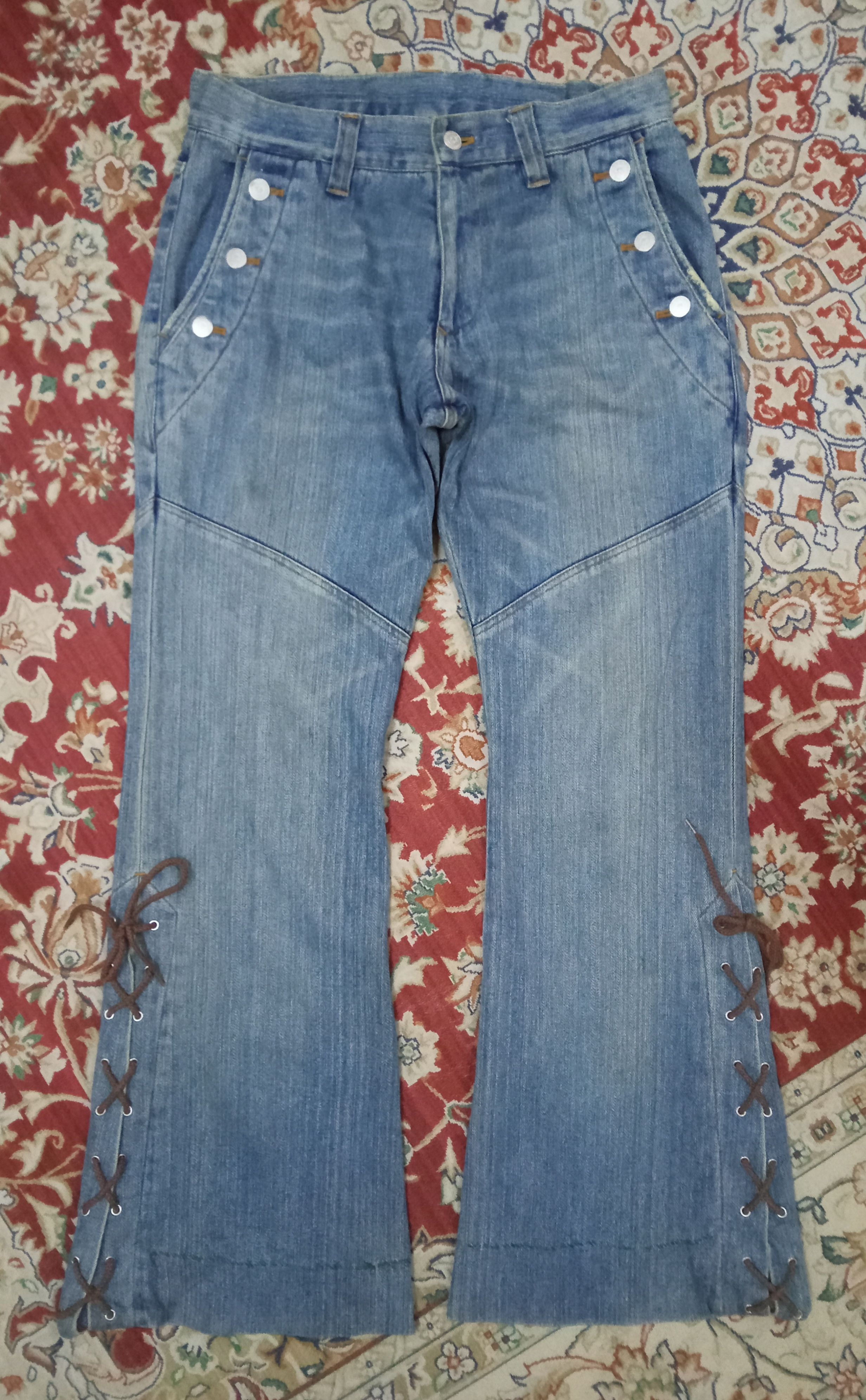 Tornado Mart Vintage Tornado Mart Rare Design Flare Jeans Size 32" / US 10 / IT 46 - 1 Thumbnail