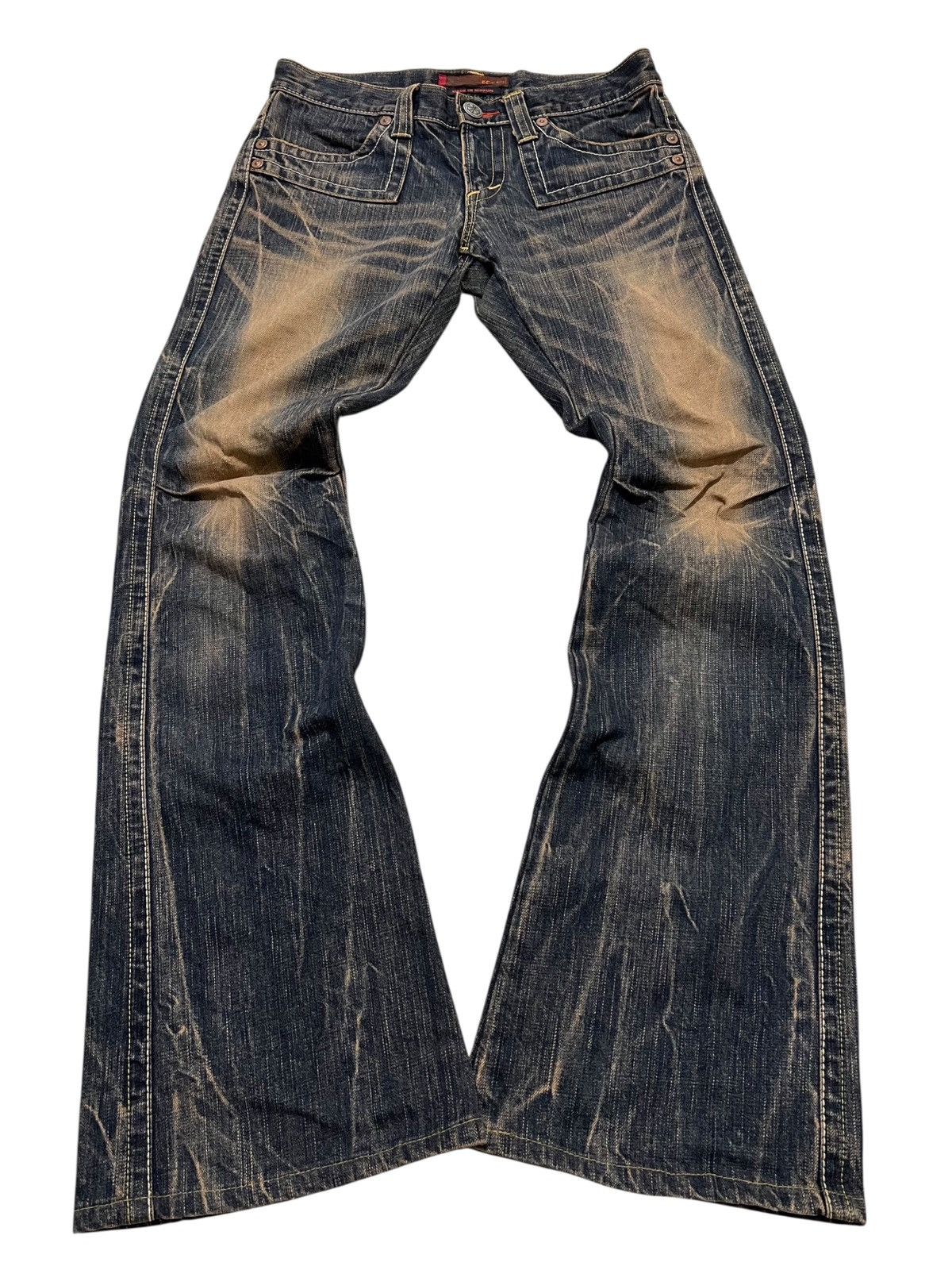 If Six Was Nine Et boite japanese low rise mudwash flared denim pants Size US 28 / EU 44 - 1 Thumbnail