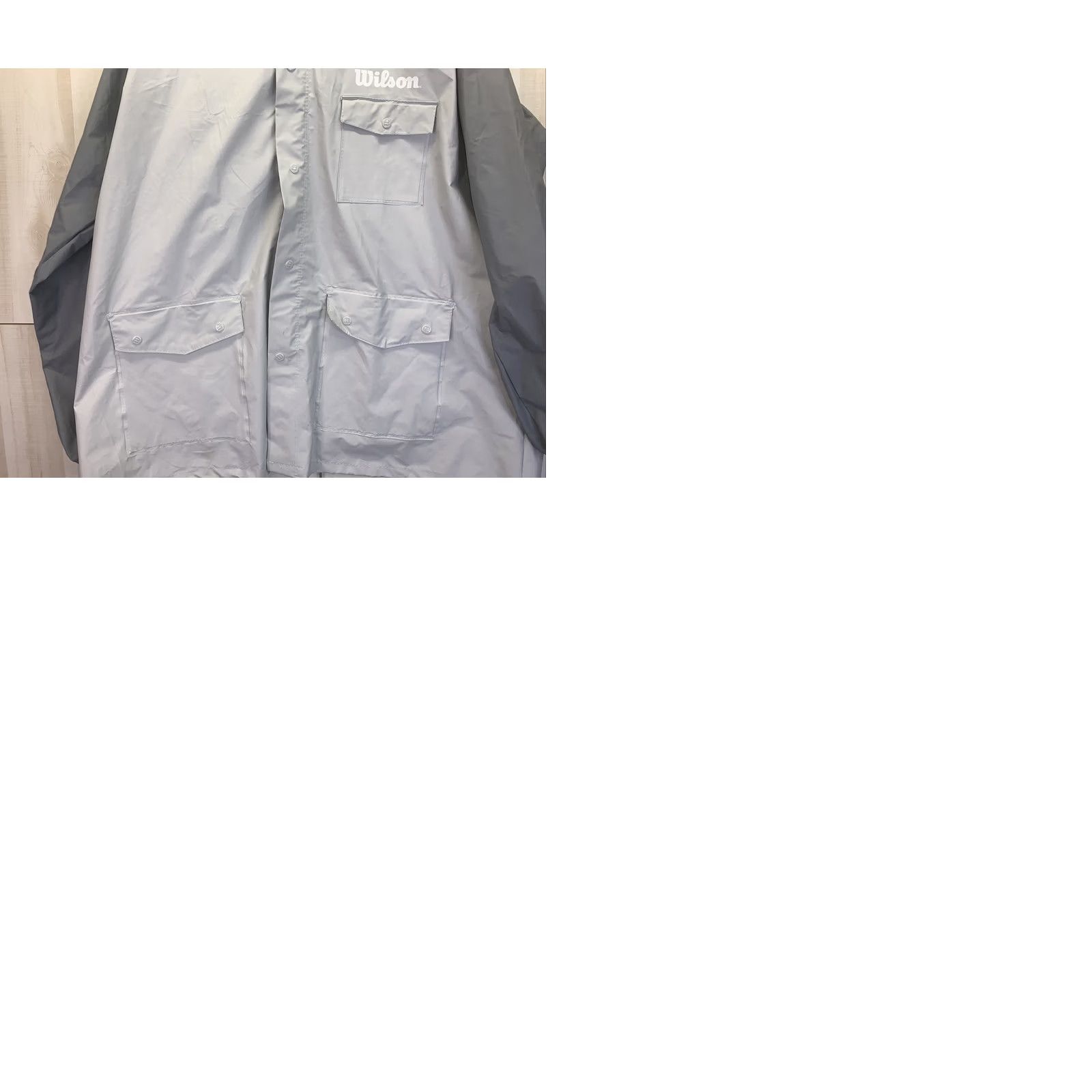 Wilson VINTAGE Wilson Staff Golf Tennis Rain Jacket Pants Mens XL/XXL Gray 2 Piece Tracksuit Shirt Set Men Size 46R - 9 Thumbnail