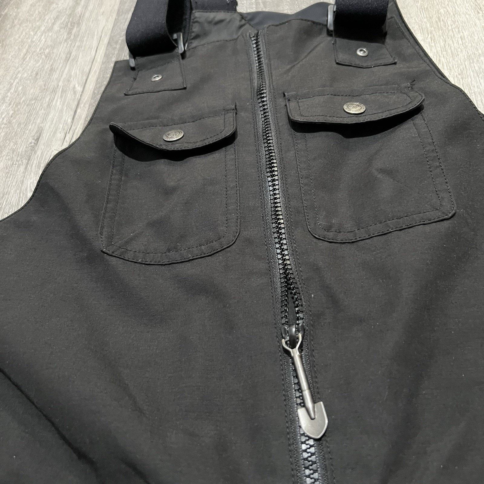 Other Picture Organic YAKOUMO Ski Bibs Black Snow Pants Outdoor Size 37" - 8 Thumbnail