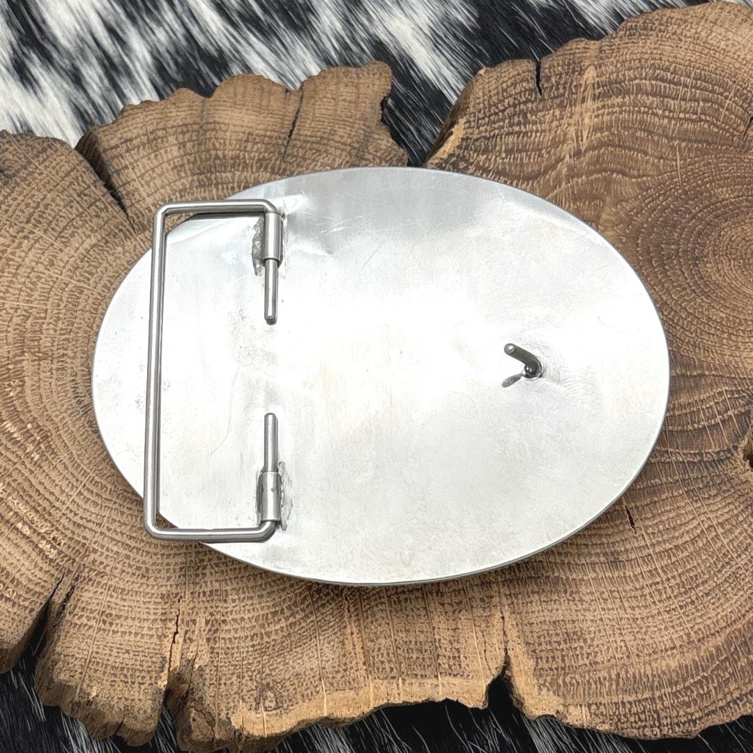 Native 1990s NAVAJO Sterling Silver Apache Gahn Dancer Belt Buckle Size ONE SIZE - 2 Thumbnail