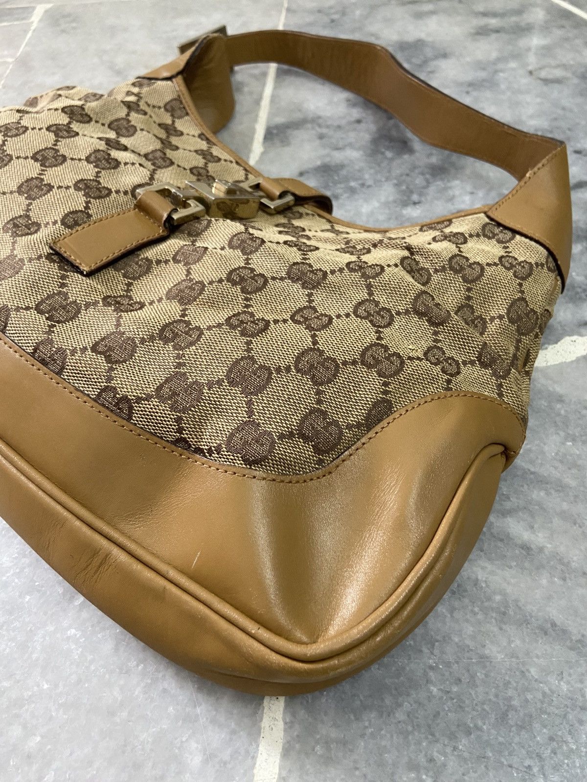 Gucci Gucci Gucci Vintage Jackie Bag in Brown Canvas and Leather Size ONE SIZE - 5 Thumbnail