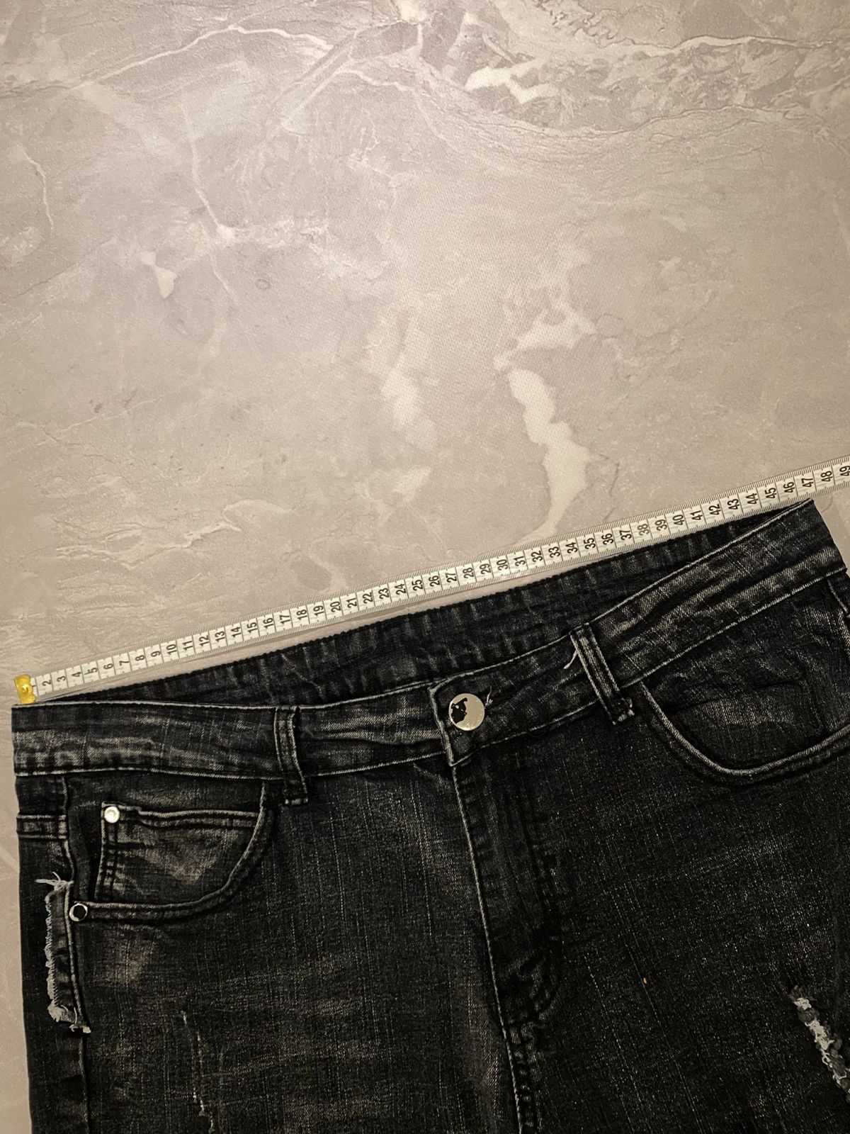 Japanese Brand Archive Paintet Zip-line Washed Distressed / Vintage Y2K Size US 36 / EU 52 - 5 Thumbnail