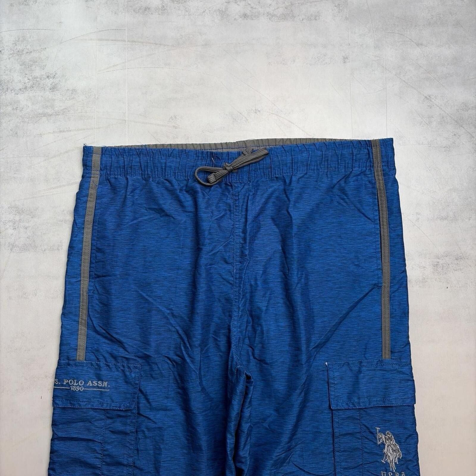 U.S. Polo Assn. Y2K Blue U.S. Polo Assn Grunge Surf Baggy Board Shorts Size US 34 / EU 50 - 2 Thumbnail