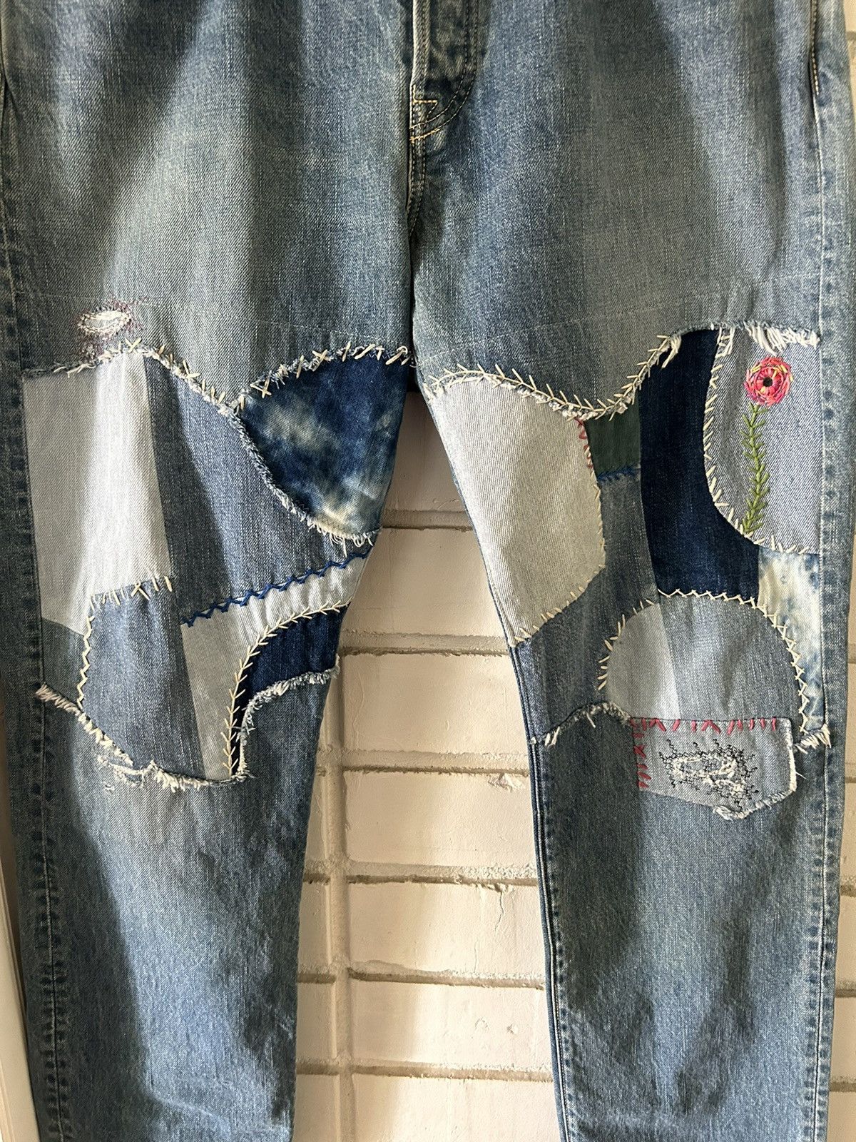 Kapital Kapital 14oz Cisco Patchwork Jeans (sz36) Size US 36 / EU 52 - 3 Thumbnail