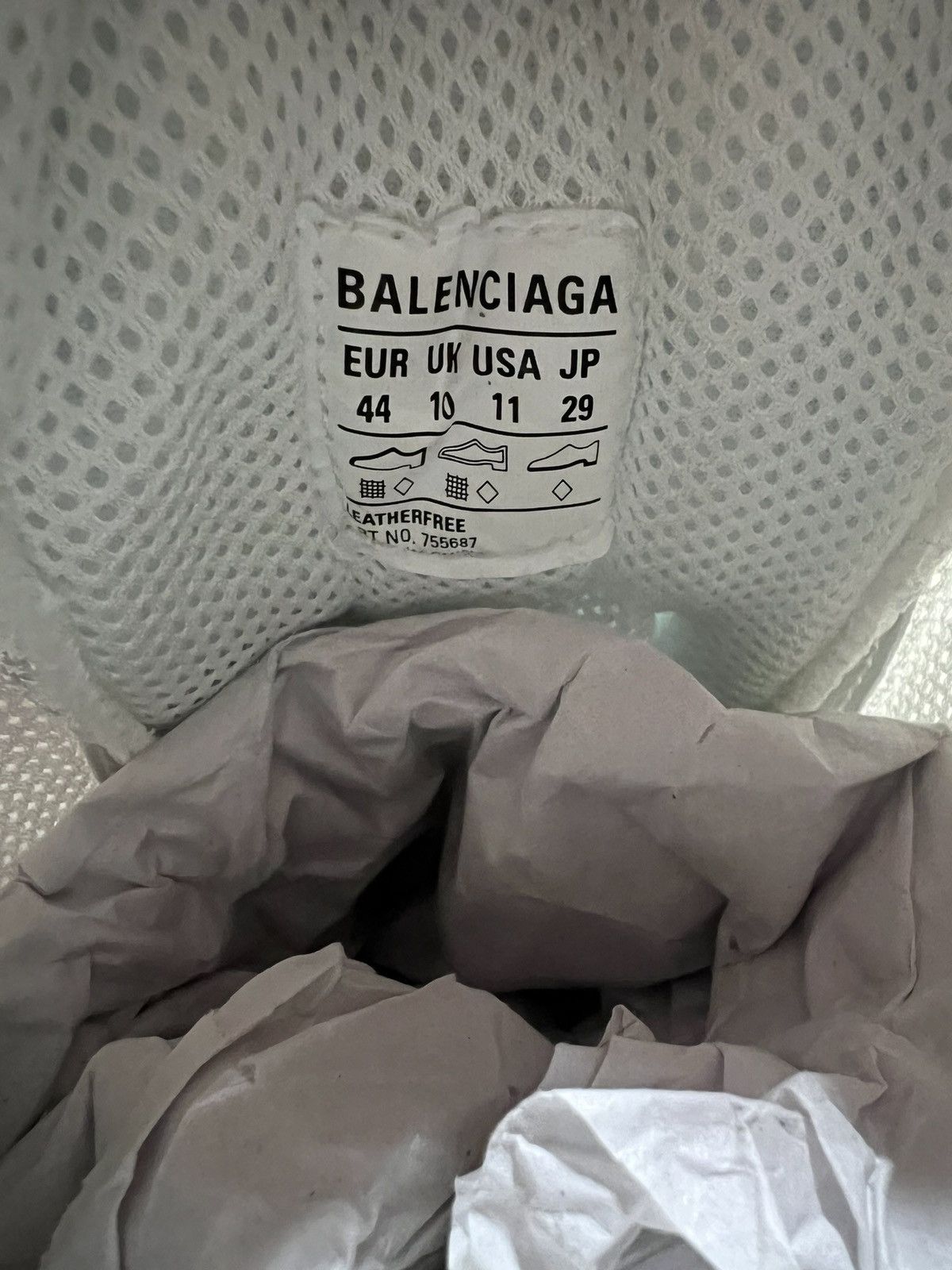 Balenciaga Balenciaga Triple S White/Beige Mules Size US 11 / EU 44 - 7 Thumbnail