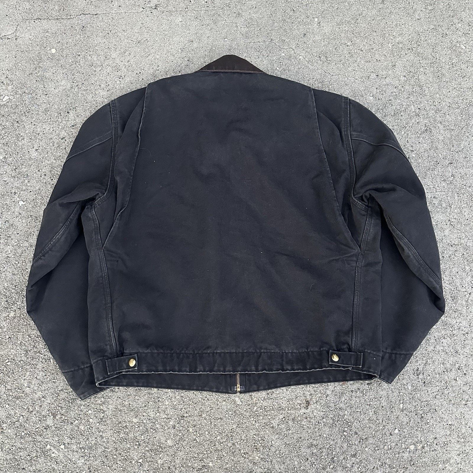 Carhartt × Essentials × Vintage Vintage Carhartt Faded Black Detroit Jacket XL Tall Workwear Size US XL / EU 56 / 4 - 4 Thumbnail