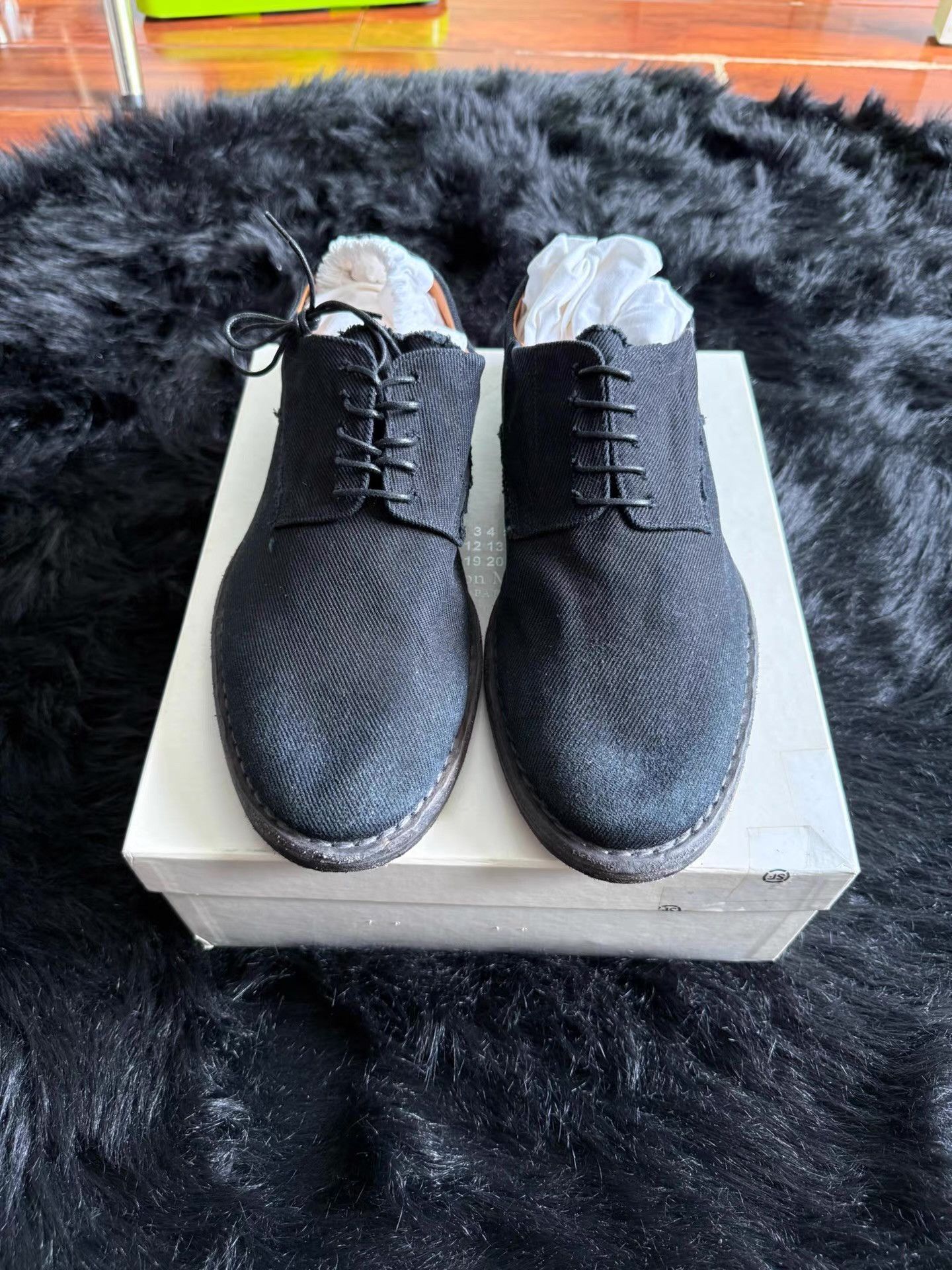 Maison Margiela Maison Margiela Canvas Leather Shoes Q17 Size US 9.5 / EU 42-43 - 2 Thumbnail