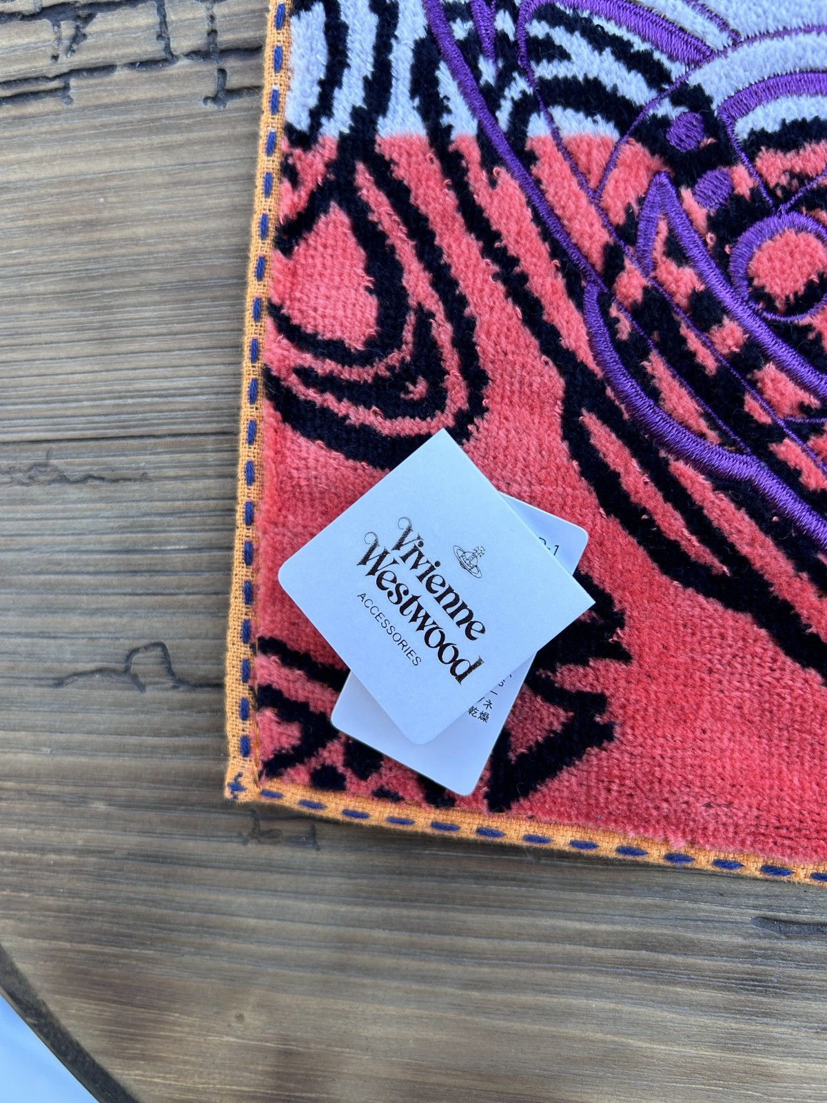Vivienne Westwood BNWT Multicolor Vivienne Westwood Orb Soft Mini Towel Square Size ONE SIZE - 4 Thumbnail