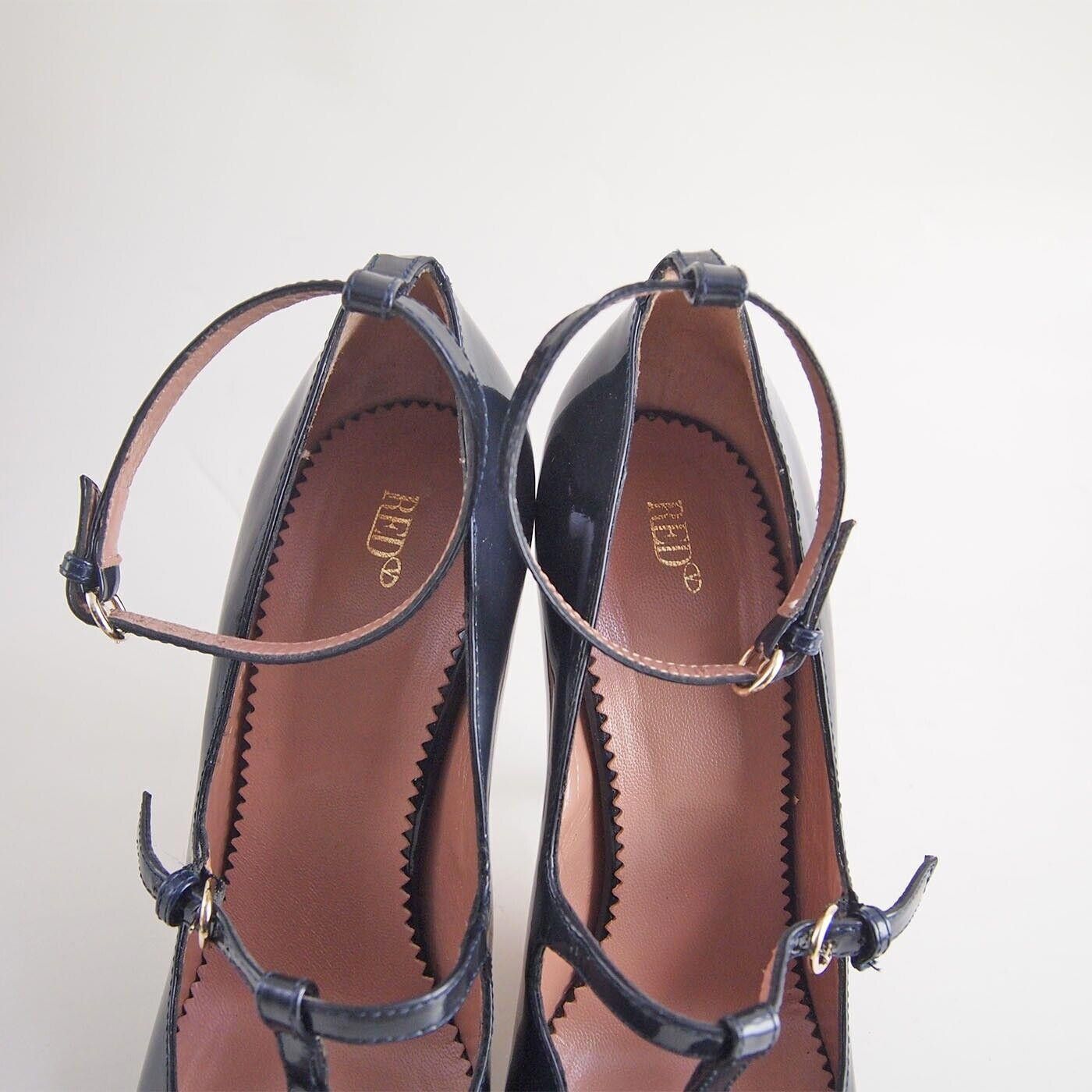 Valentino Red Valentino Heels Blue Patent Leather US 10.5 EU 40.5 Size US 10.5 / IT 40.5 - 4 Thumbnail
