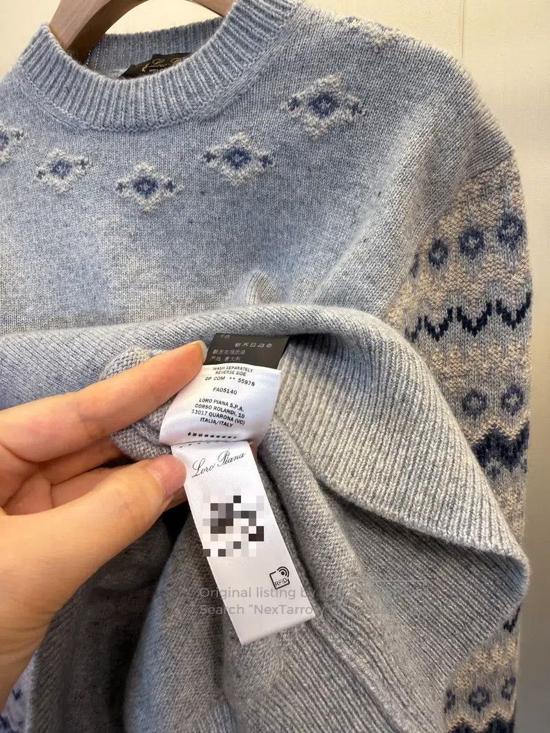 Loro Piana Loro Piana Cashmere Jacquard Sweater Size XS / US 0-2 / IT 36-38 - 6 Thumbnail