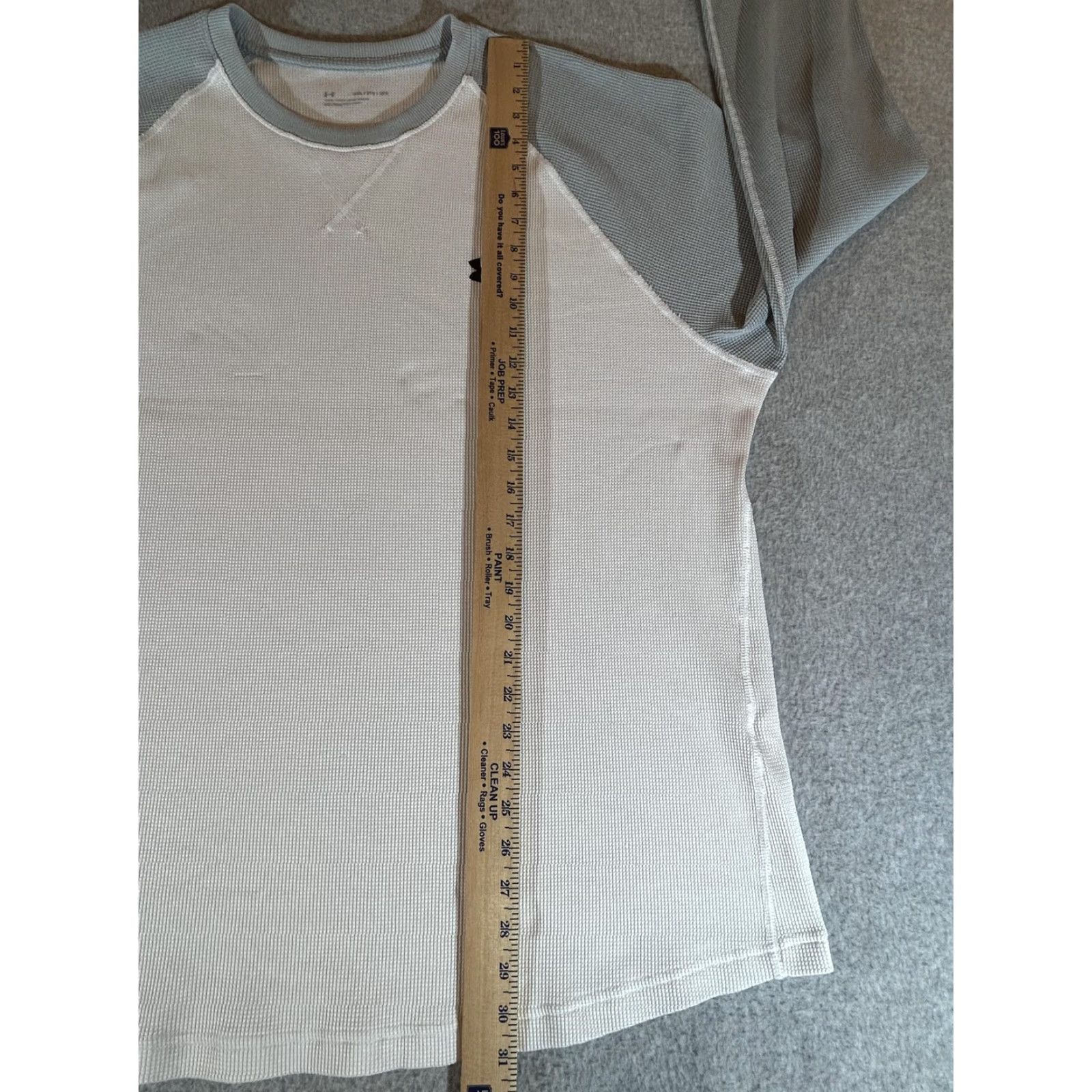 Under Armour Under Armour Mens 3XL Long Sleeve Thermal Base Layer Crewneck Waffle Knit Colorblock Raglan Sleeve White Size US XXL / EU 58 / 5 - 6 Thumbnail