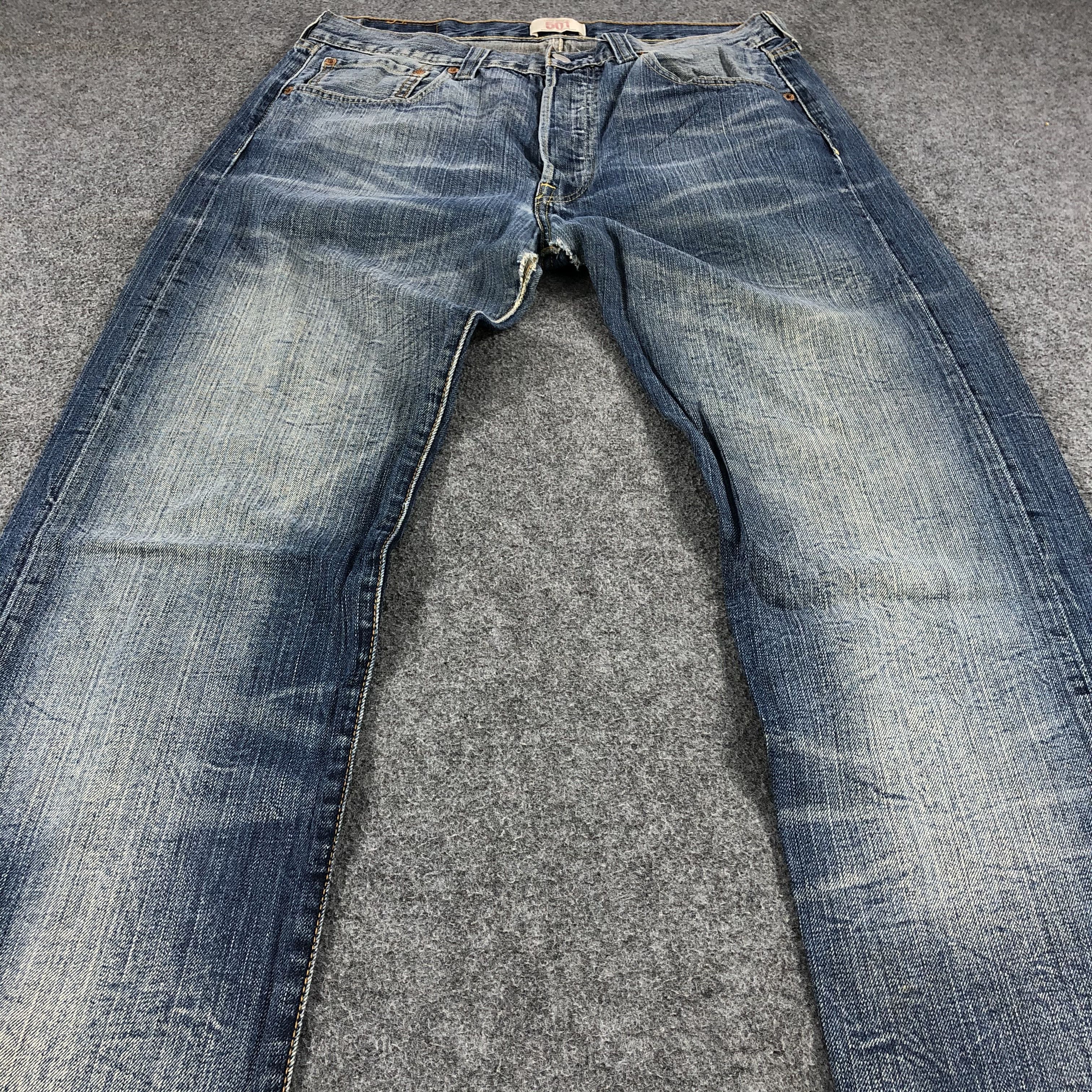 Levi's × Vintage Vintage Whiskers Levis 501 Jeans-JM944 Size US 33 - 3 Thumbnail