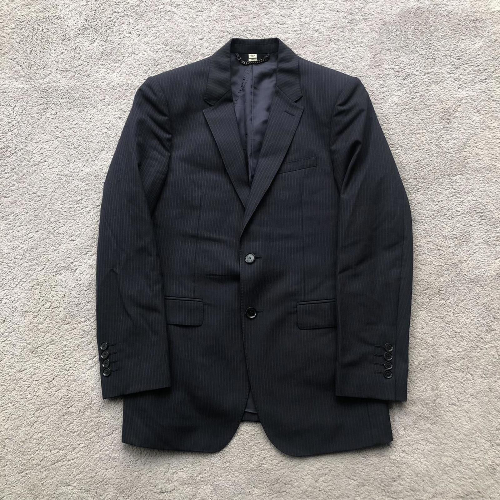 Burberry Burberry Wool Pinstripe Two Piece Suit Blazer Jacket Size 46R - 2 Thumbnail