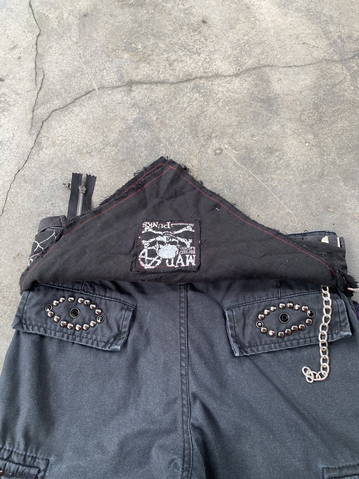 Vintage Vintage Too Fast To Live Too Young To Die x Mad punk Pants Size US 31 - 5 Thumbnail